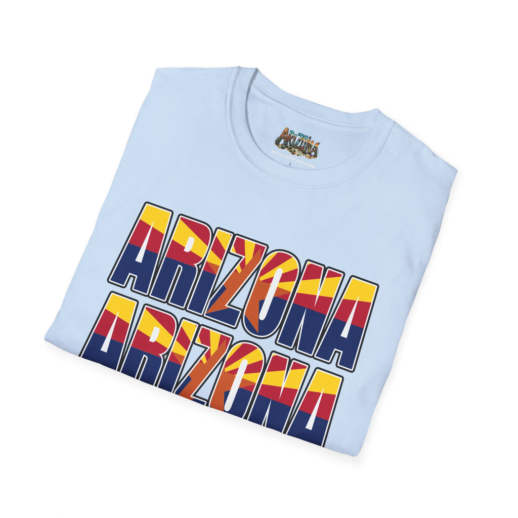 Arizona Retro Logo T‑Shirt — Vintage Sunset State Pride Tee