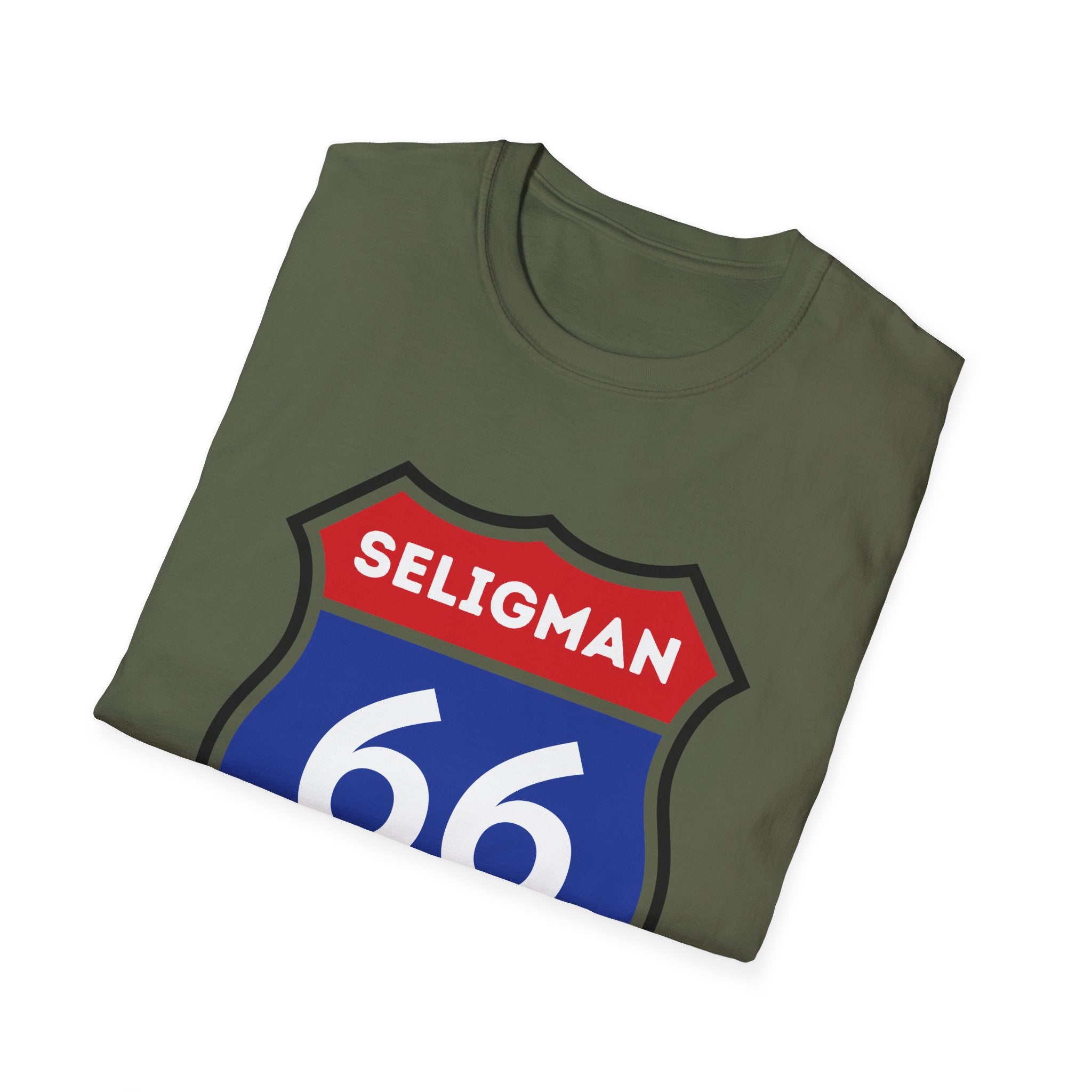 Seligman 66 Shield T-Shirt | Route 66 Roadsign Tee