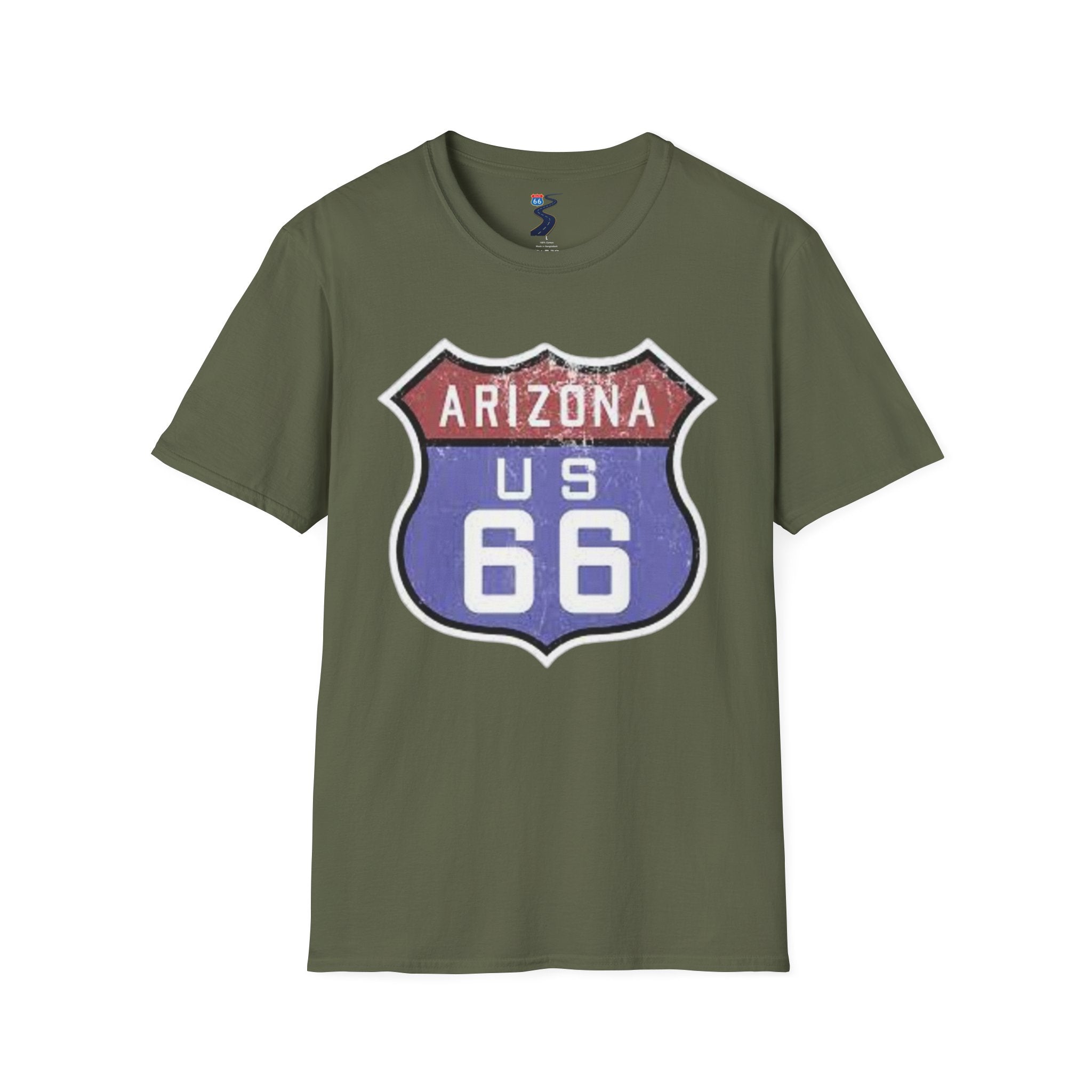 Arizona US 66 Shield T-Shirt | Route 66 Vintage Sign Tee