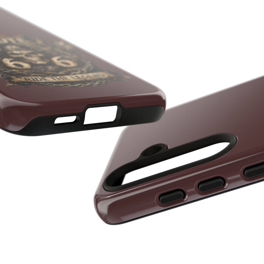 Route 66 Skull Helmet phone case | Motorcycle emblem, Ride the Legend