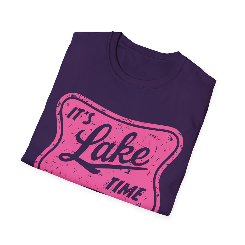 Lake Life Graphic Tee | Its Lake Time T-Shirt, Unisex Softstyle Tee, Womans Girls Teens, Summer Outdoor Tee, Lake Lover Gift