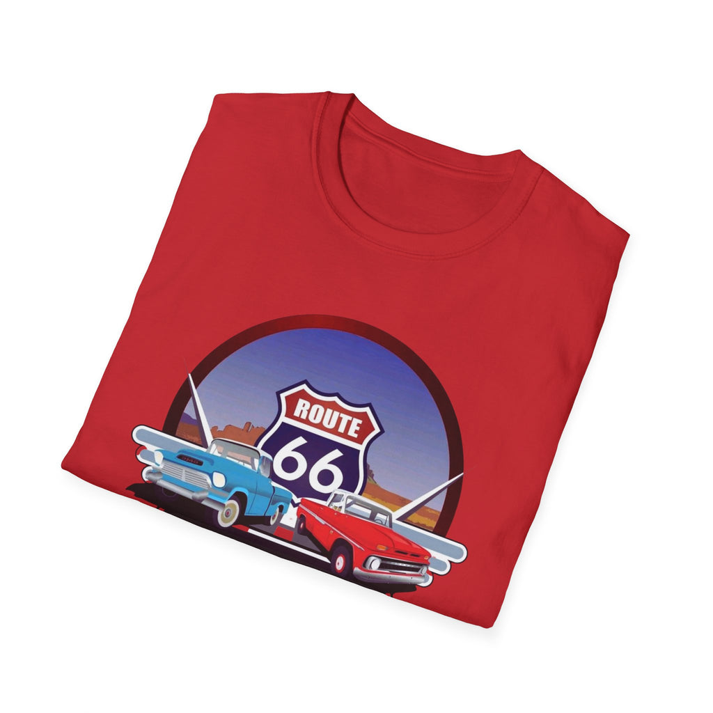 Route 66 Kingman Arizona Softstyle T-Shirt, Vintage Tee, Retro Shirt, Unisex Top, Gift for Travelers