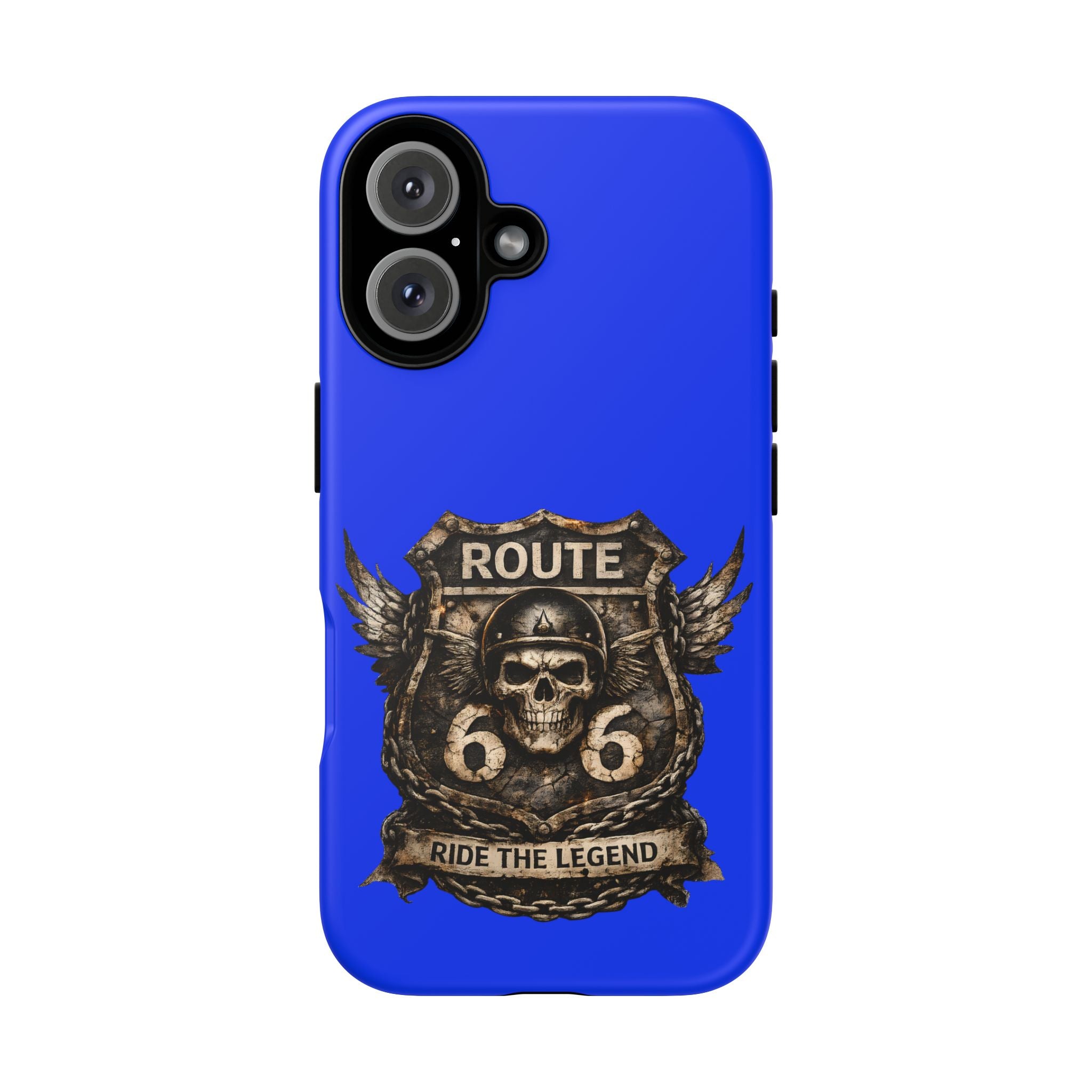 Route 66 Skull Helmet phone case | Motorcycle emblem, Ride the Legend