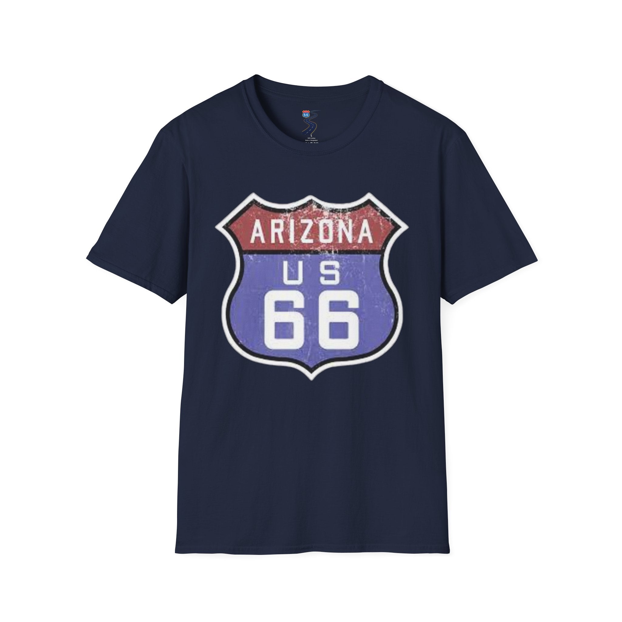 Arizona US 66 Shield T-Shirt | Route 66 Vintage Sign Tee