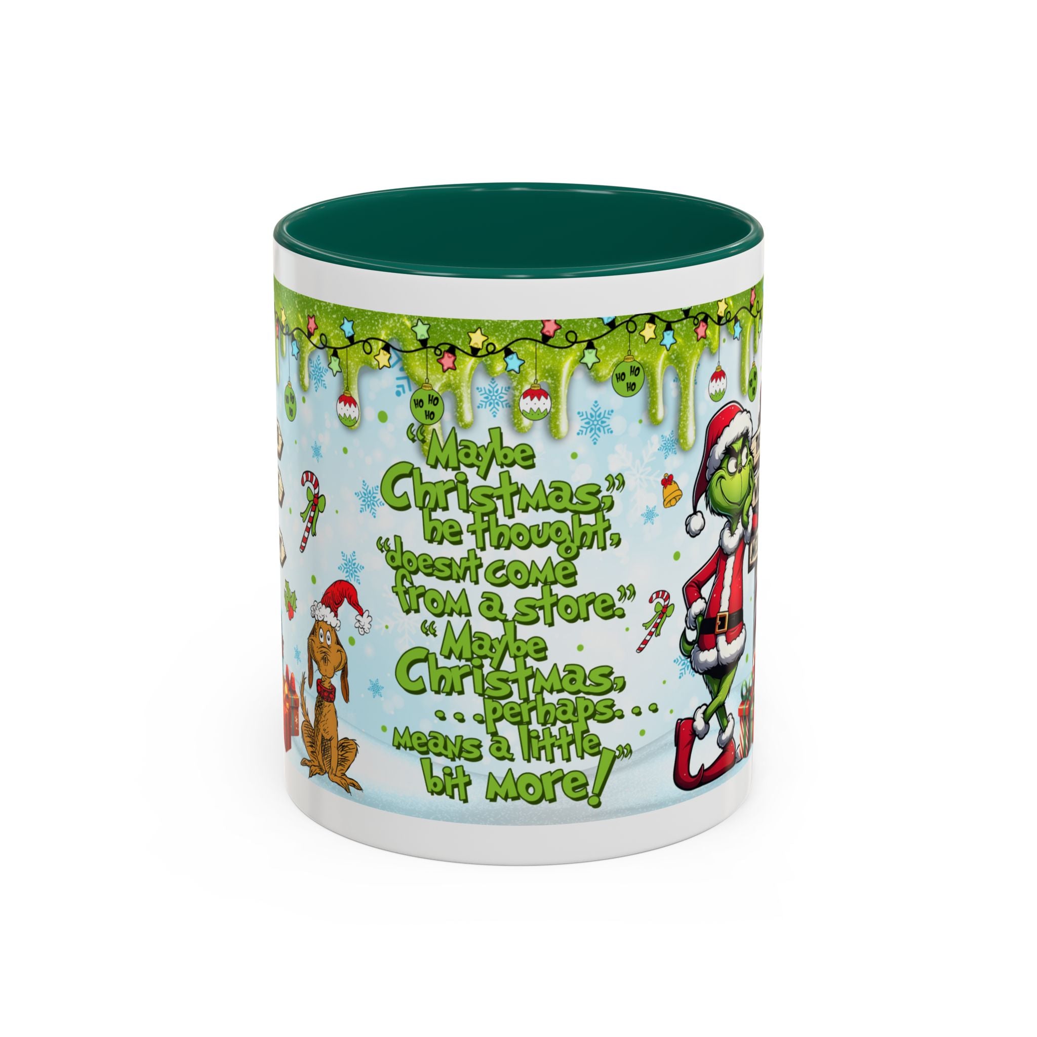 Grinch Christmas Mug | Colorful 11oz 15oz Ceramic Coffee Cup