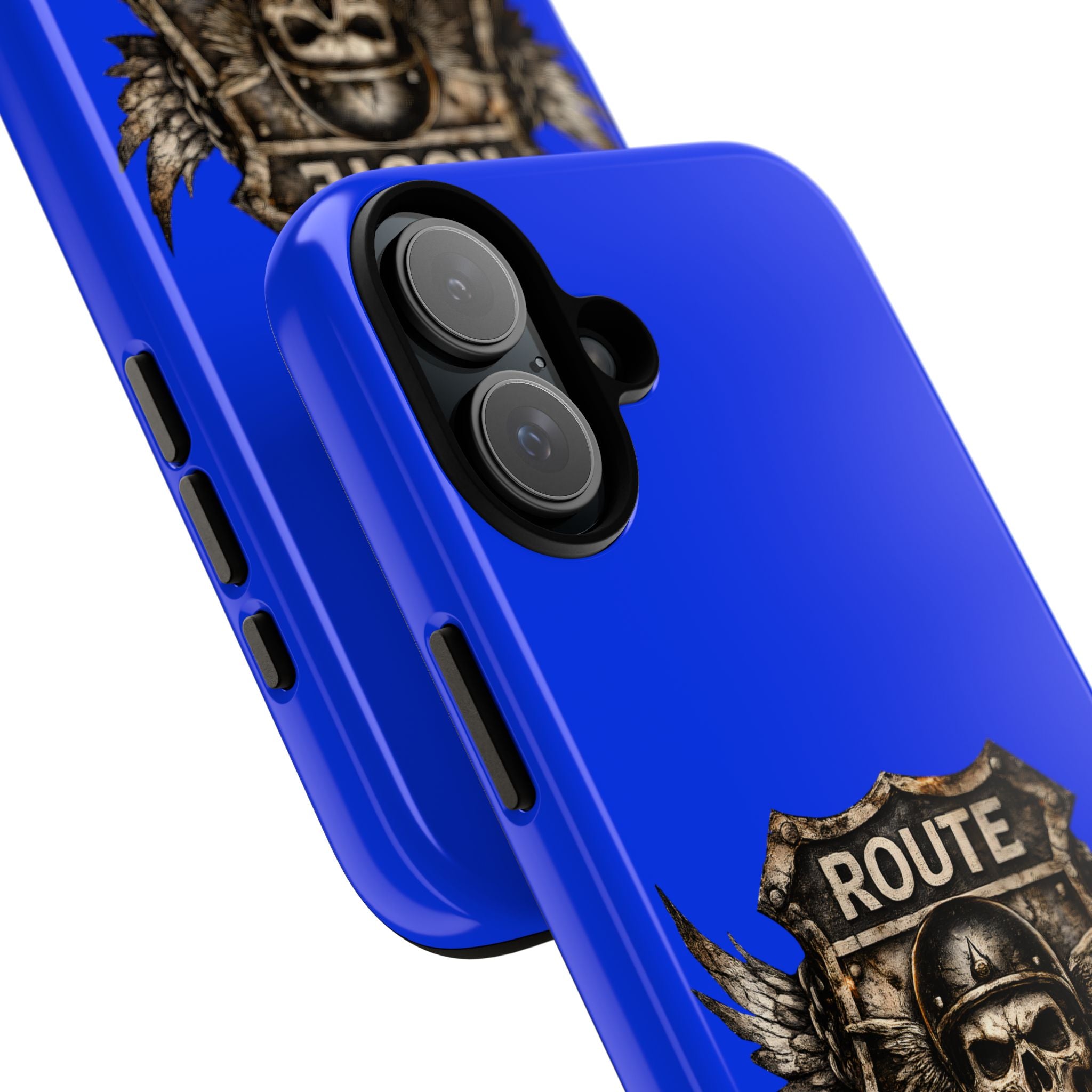 Route 66 Skull Helmet phone case | Motorcycle emblem, Ride the Legend