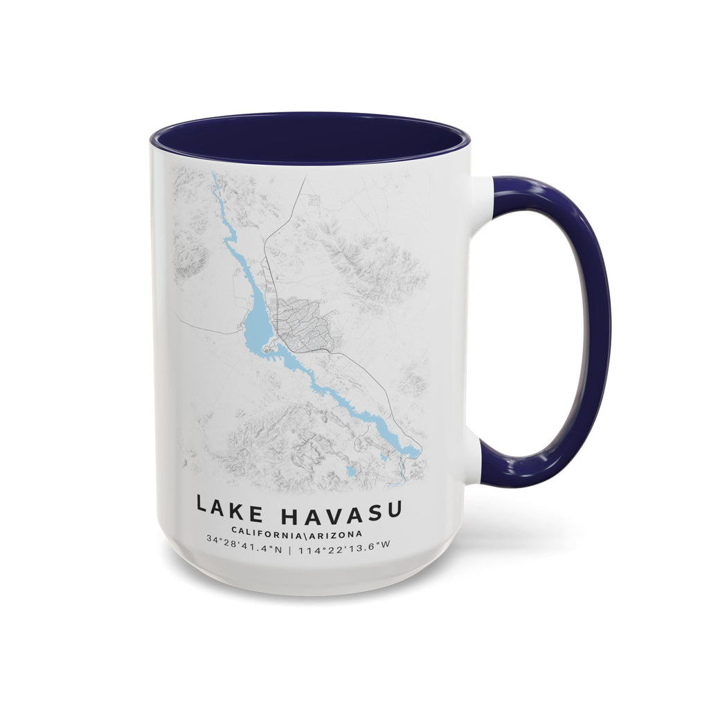 Lake Havasu map Accent Coffee Mug | 11oz 15oz