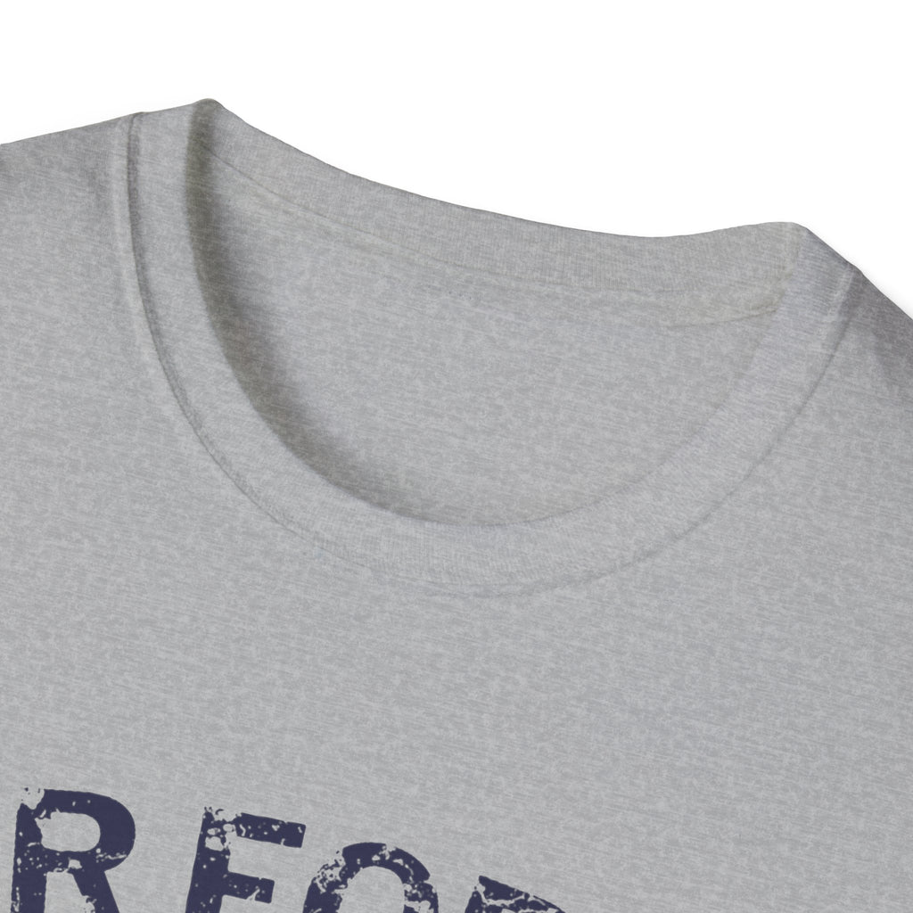 Air Force Veteran Distressed Logo T-Shirt | Military Star Stripe Tee