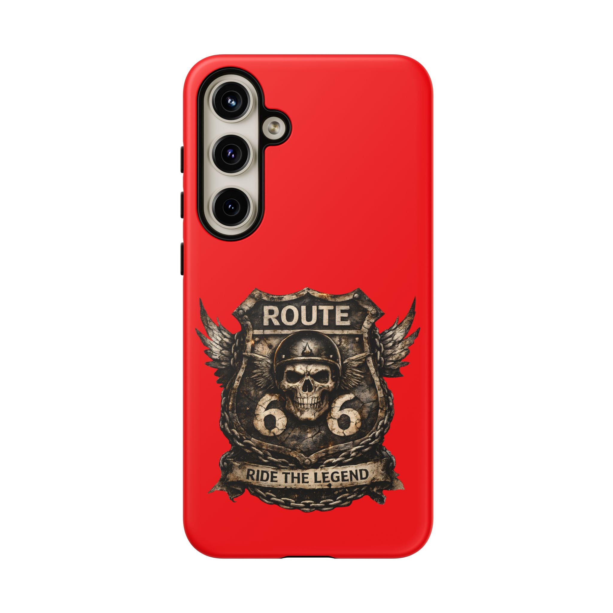 Route 66 Skull Helmet phone case | Motorcycle emblem, Ride the Legend