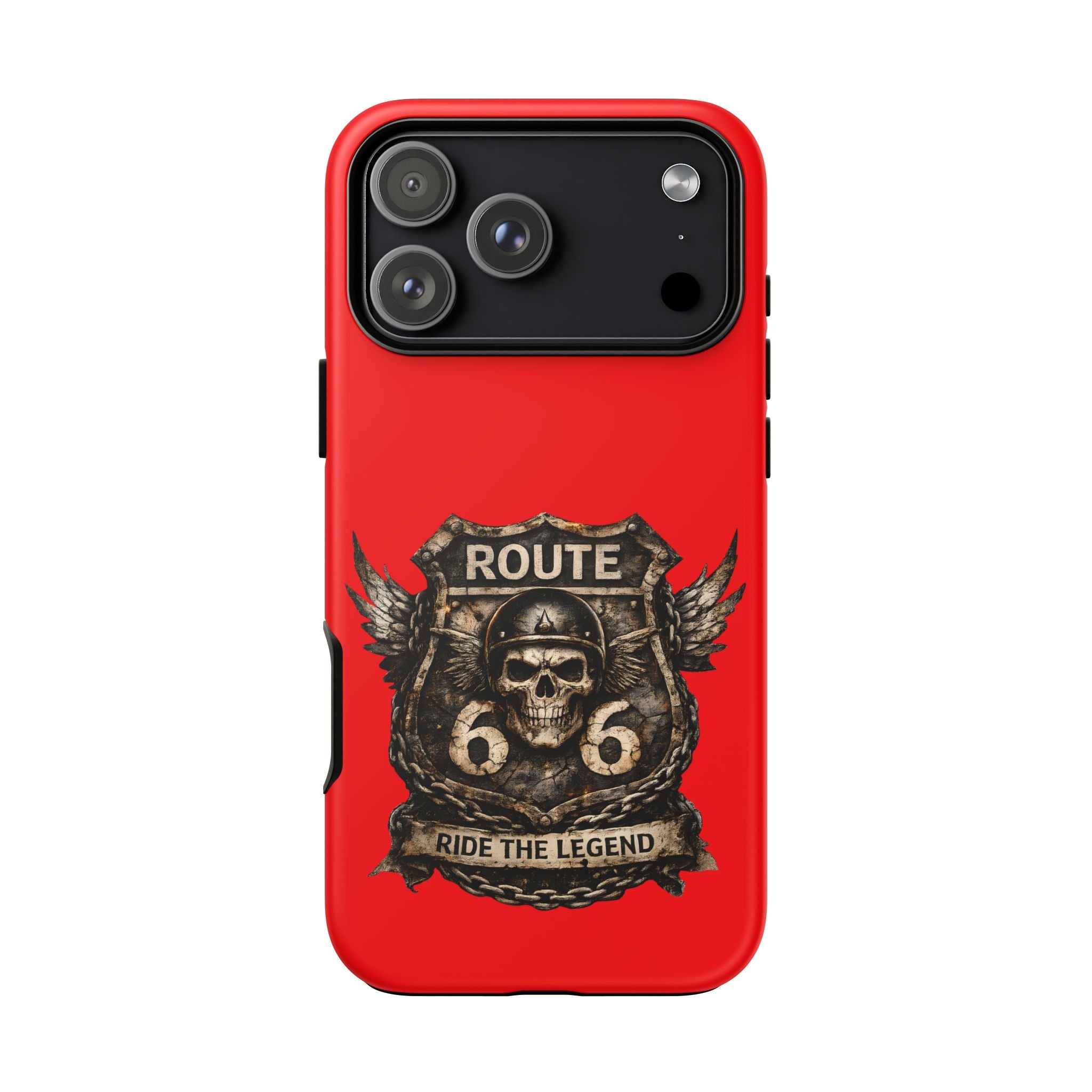 Route 66 Skull Helmet phone case | Motorcycle emblem, Ride the Legend