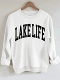 Lake Life Printed Long Sleeve Hoodie
