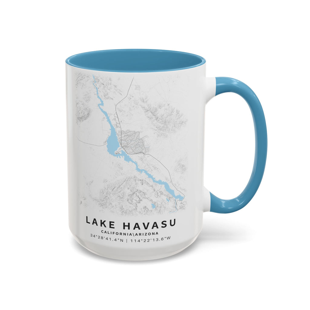 Lake Havasu map Accent Coffee Mug | 11oz 15oz