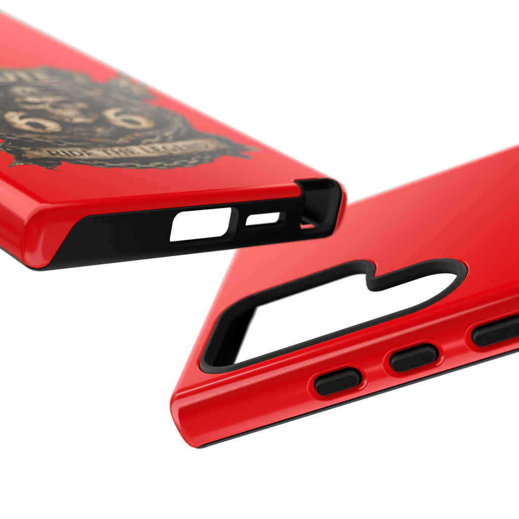 Route 66 Skull Helmet phone case | Motorcycle emblem, Ride the Legend