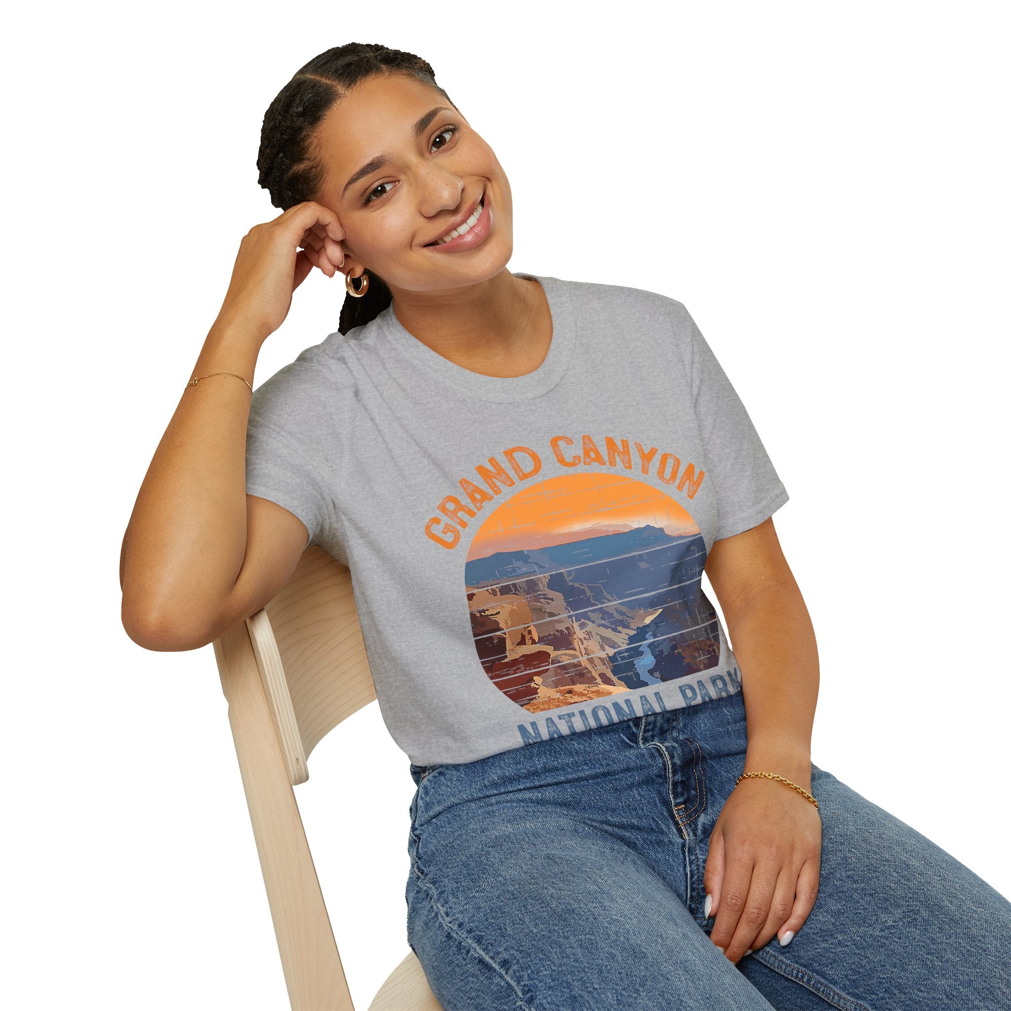 Grand Canyon National Park T-Shirt | Vintage Sunset Landscape