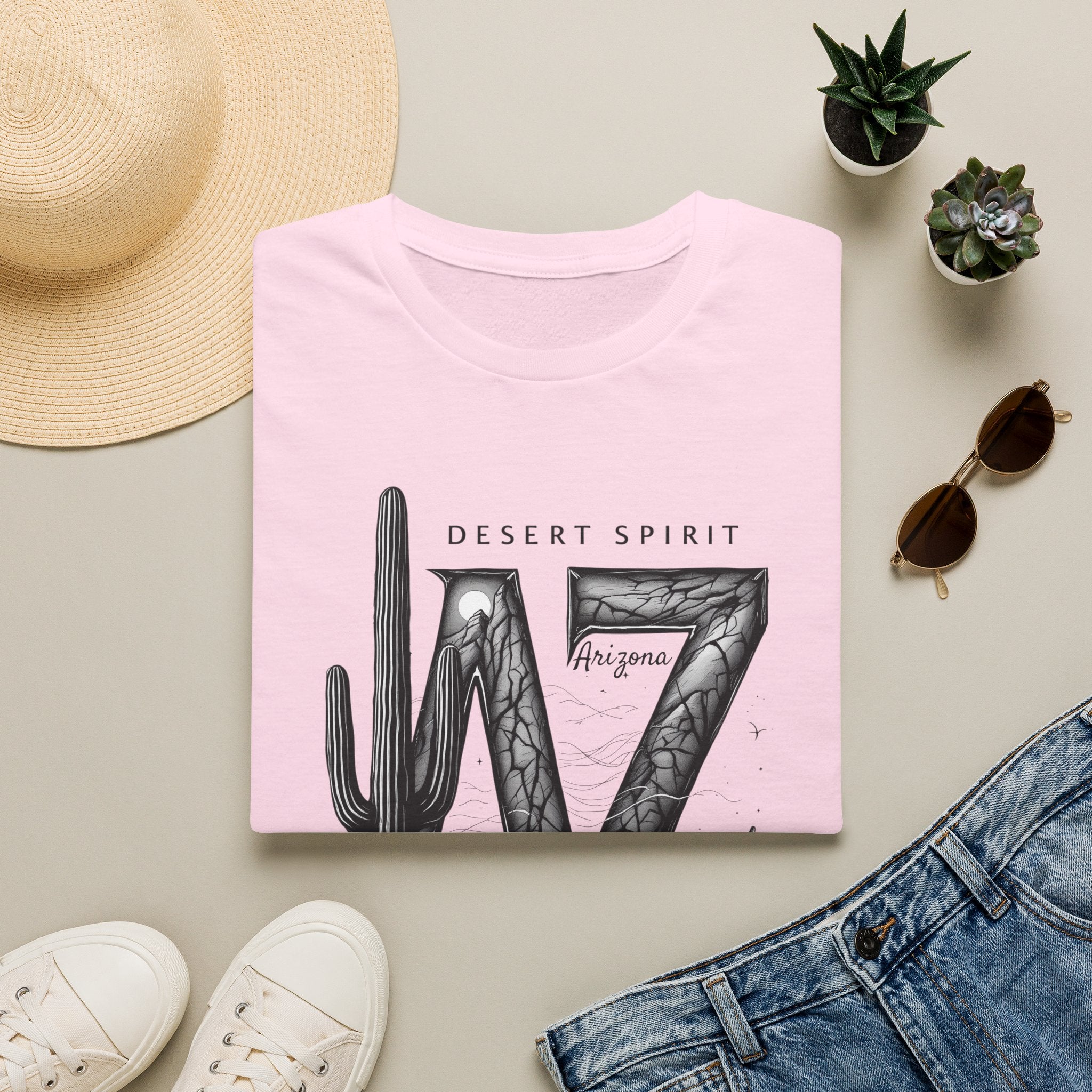 Arizona Desert Spirit T-Shirt | AZ Cactus Southwest Illustration