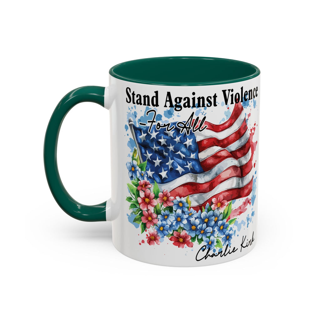 Charlie Kirk Patriotic Coffee Mugs for Inspiration, Stand Against Violence, Colorful Mugs, Gift for Activists, Tea Lovers, 4th of July