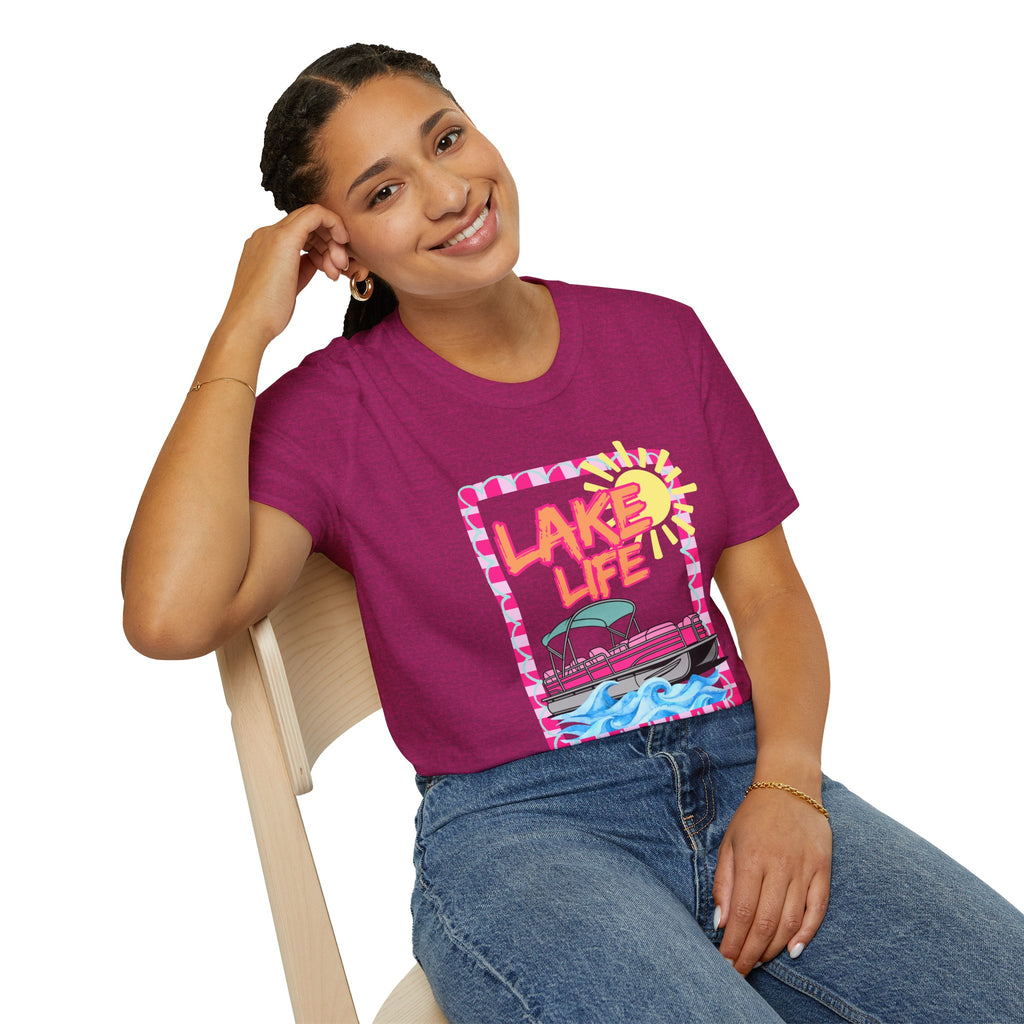 Lake Life Pontoon Boat T-Shirt | Summer Lake Vibes