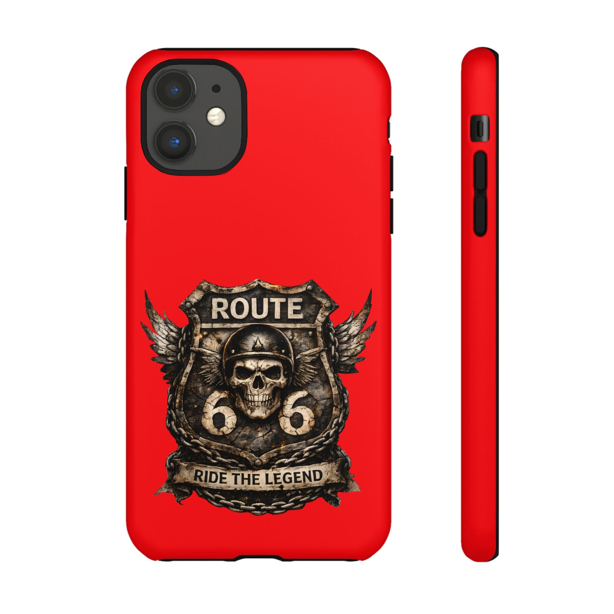 Route 66 Skull Helmet phone case | Motorcycle emblem, Ride the Legend