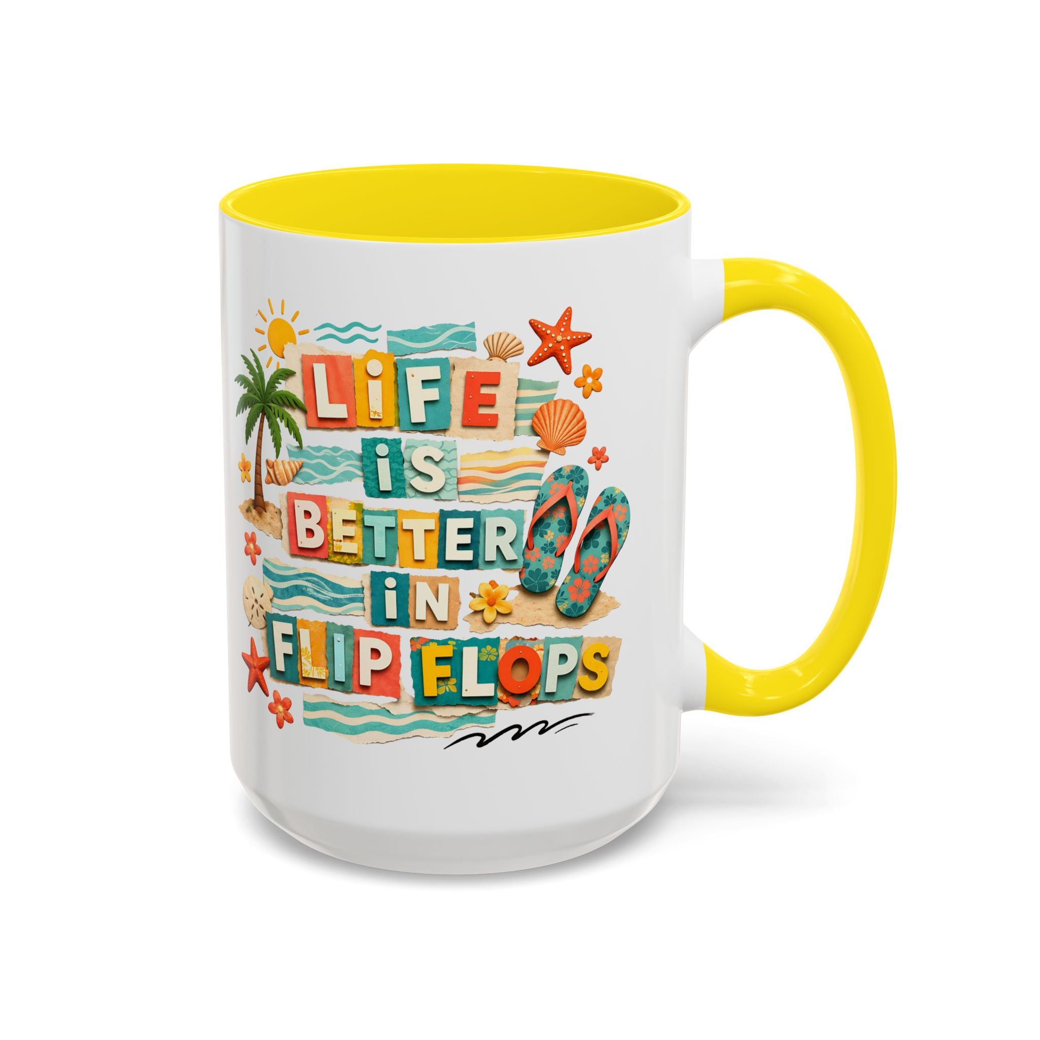 Life Is Better in Flip Flops Mug | Beach Summer Coffee Cup