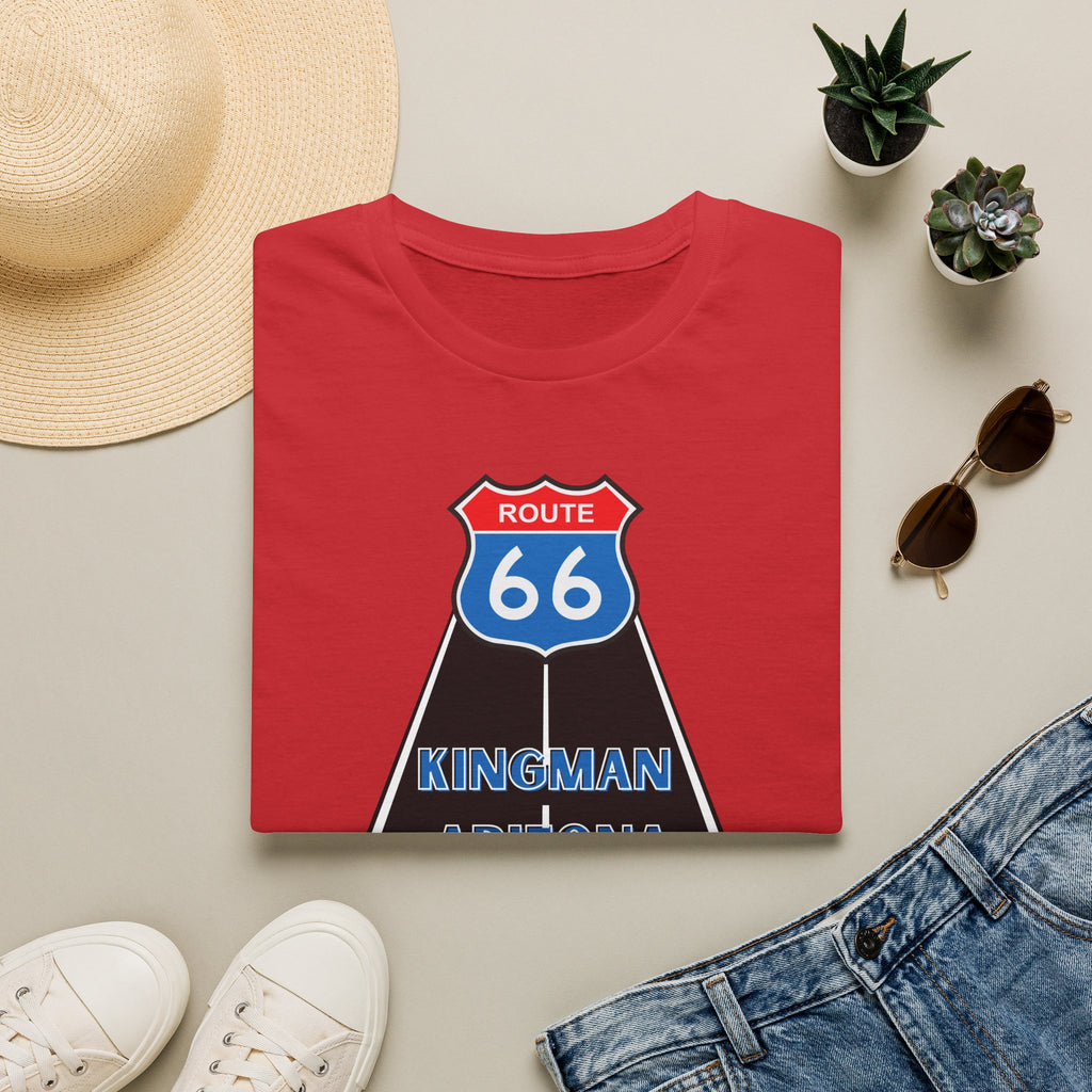 Route 66 Kingman Arizona Mens Womans Softstyle T-Shirt, Vintage Road Trip Shirt, Retro Travel Tee, Men's Women's Graphic Top, Gift for Travelers