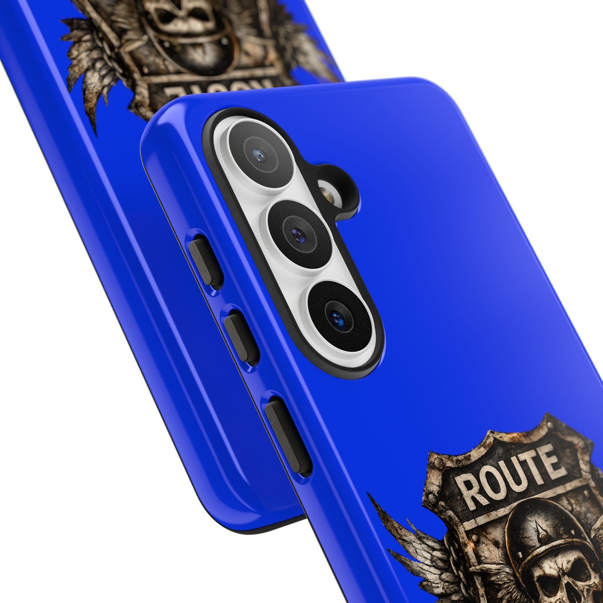 Route 66 Skull Helmet phone case | Motorcycle emblem, Ride the Legend