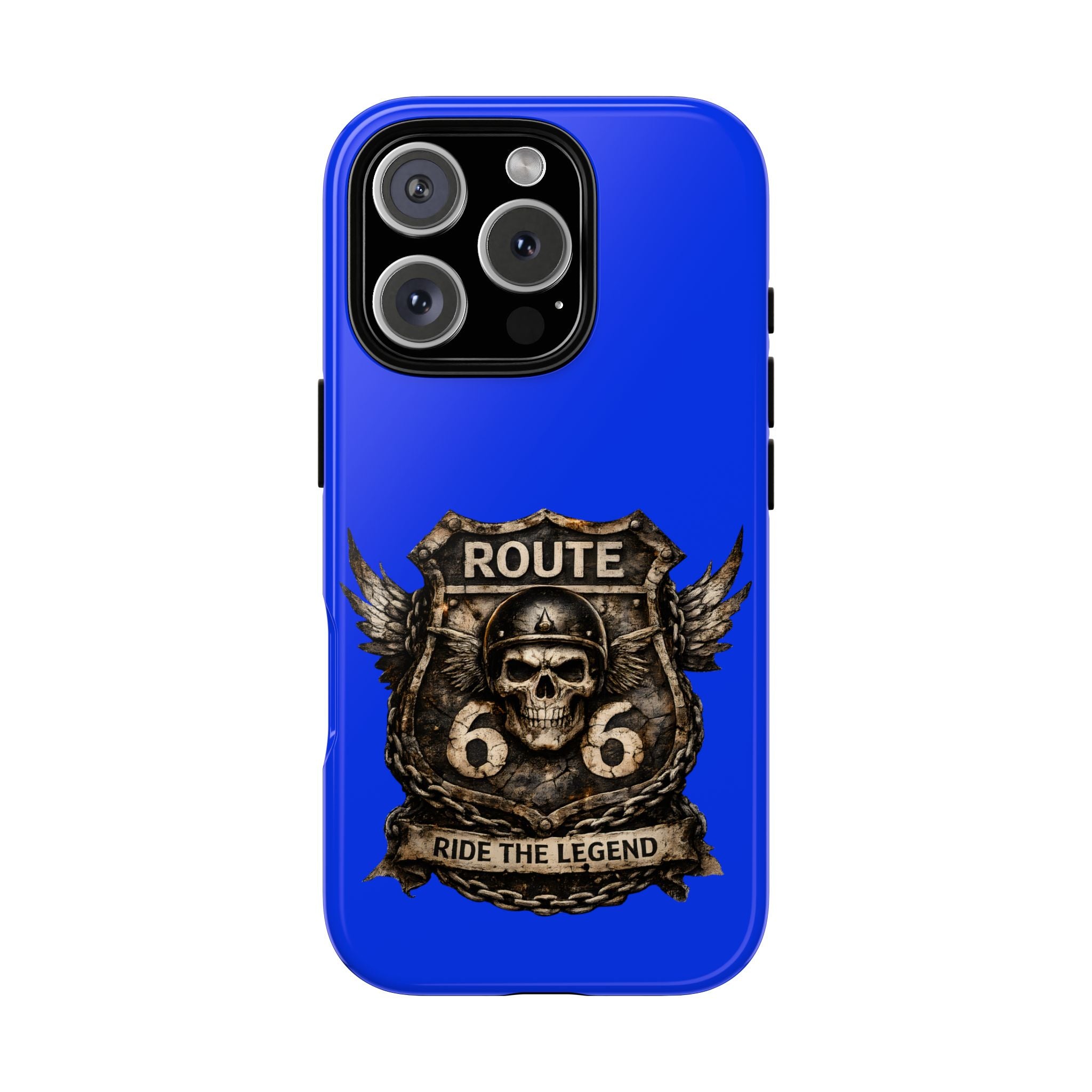 Route 66 Skull Helmet phone case | Motorcycle emblem, Ride the Legend