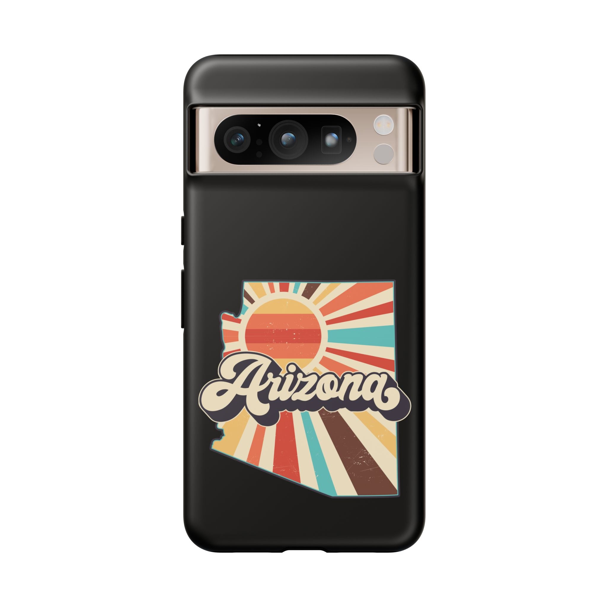 Arizona State Outline Retro Sunset Phone Case | AZ Tough Case