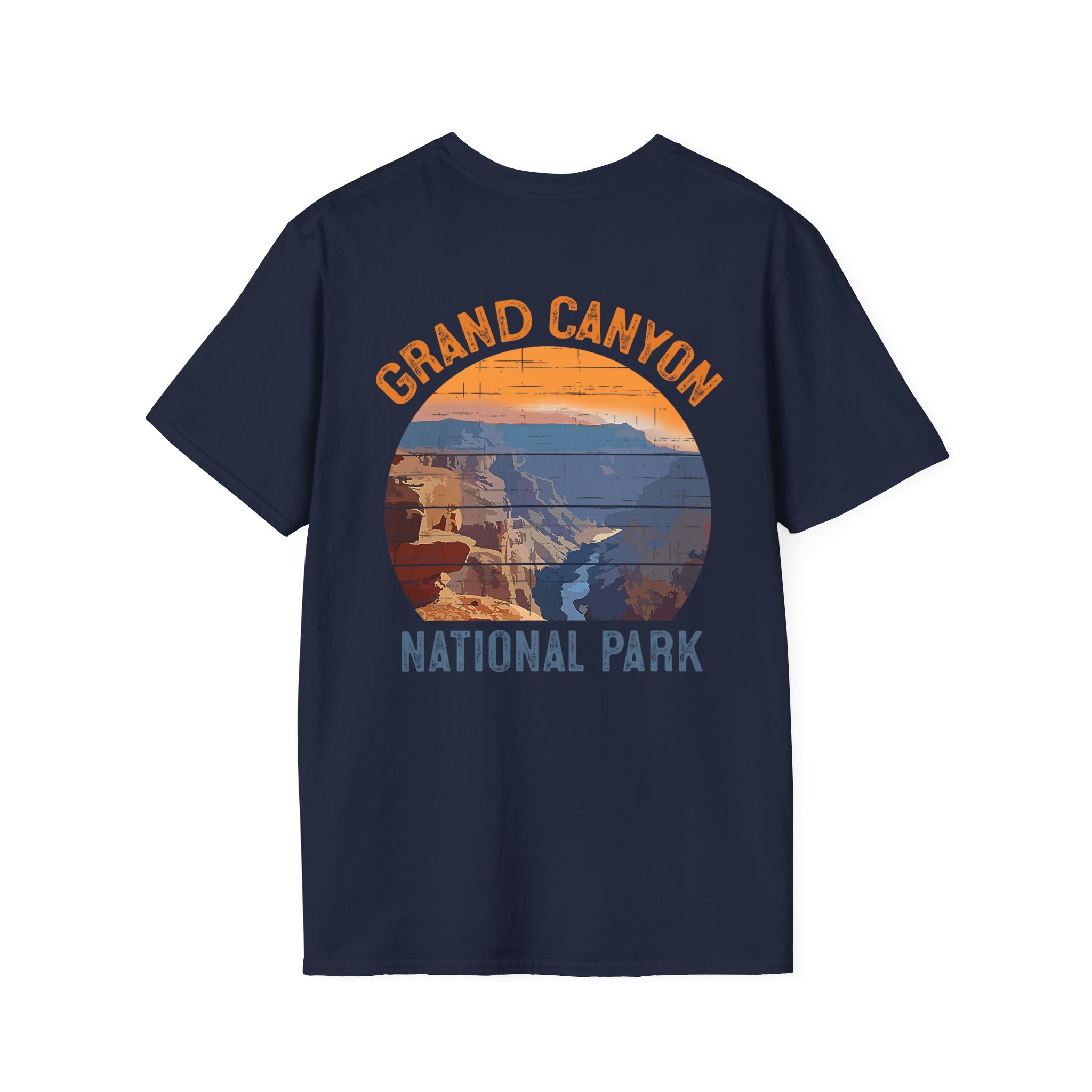 Grand Canyon Retro Sunset T-Shirt | Printed Front and Back National Park Landscape