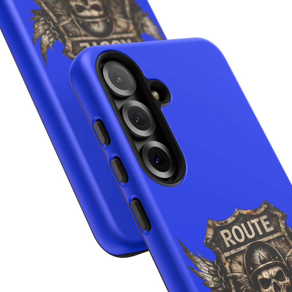 Route 66 Skull Helmet phone case | Motorcycle emblem, Ride the Legend