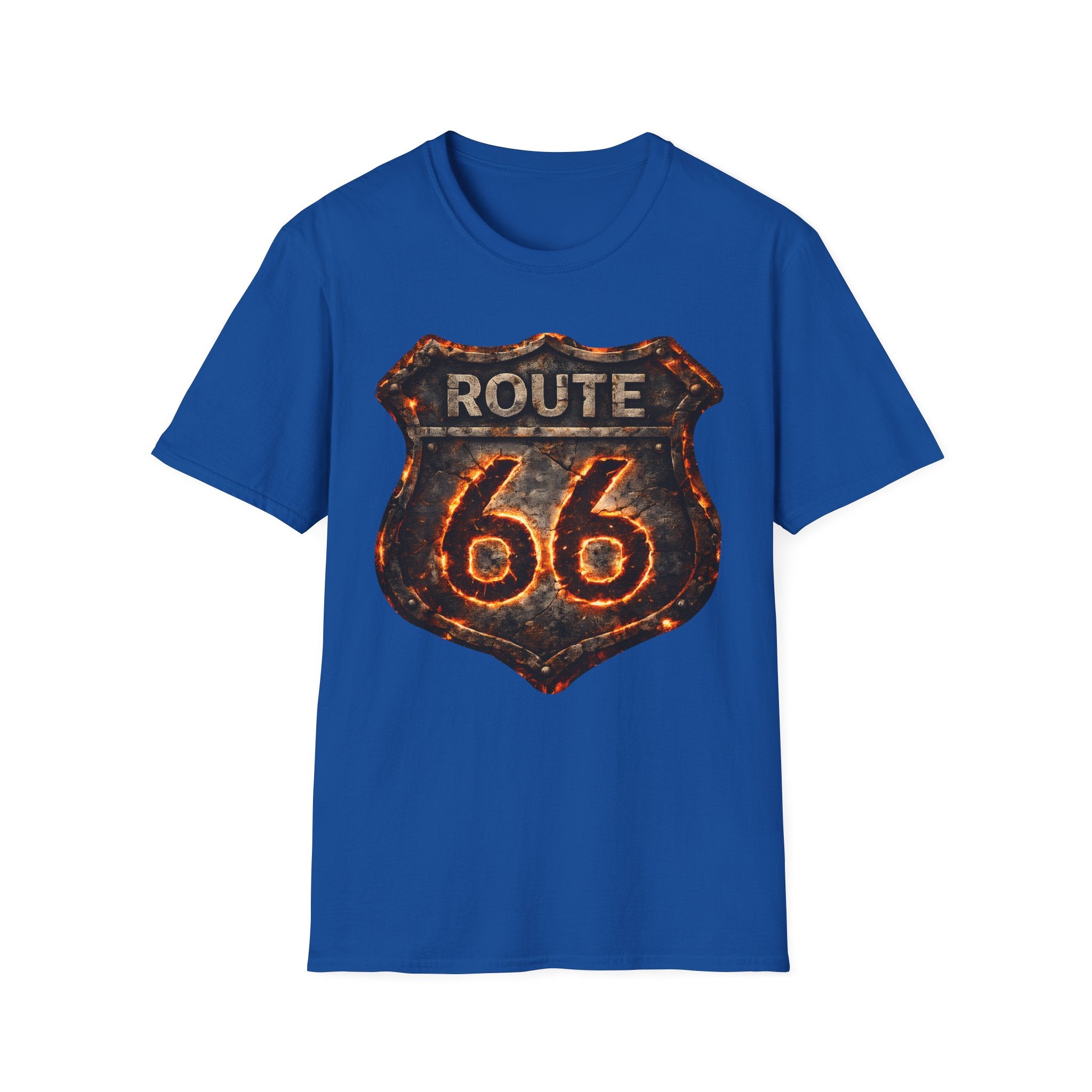Vintage Route 66 Shield T-Shirt | Retro Road Trip Sign