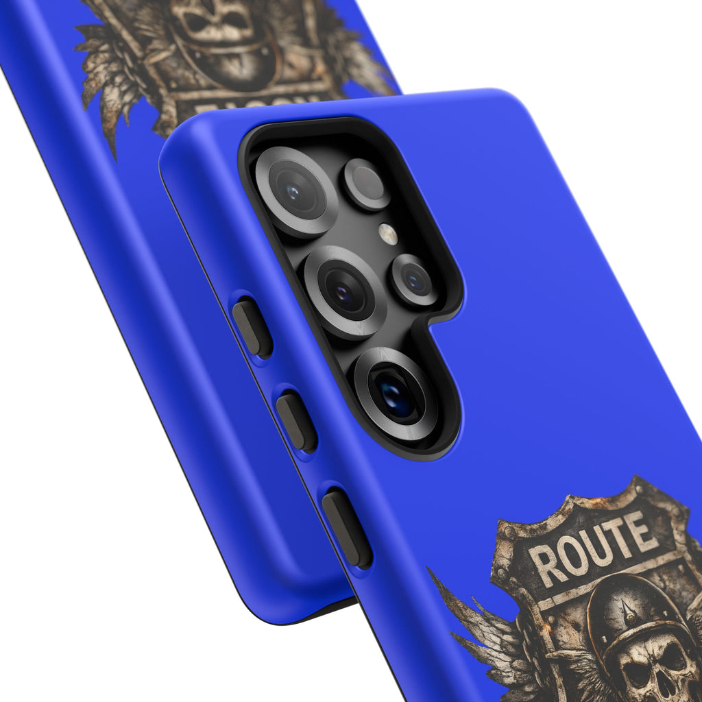 Route 66 Skull Helmet phone case | Motorcycle emblem, Ride the Legend