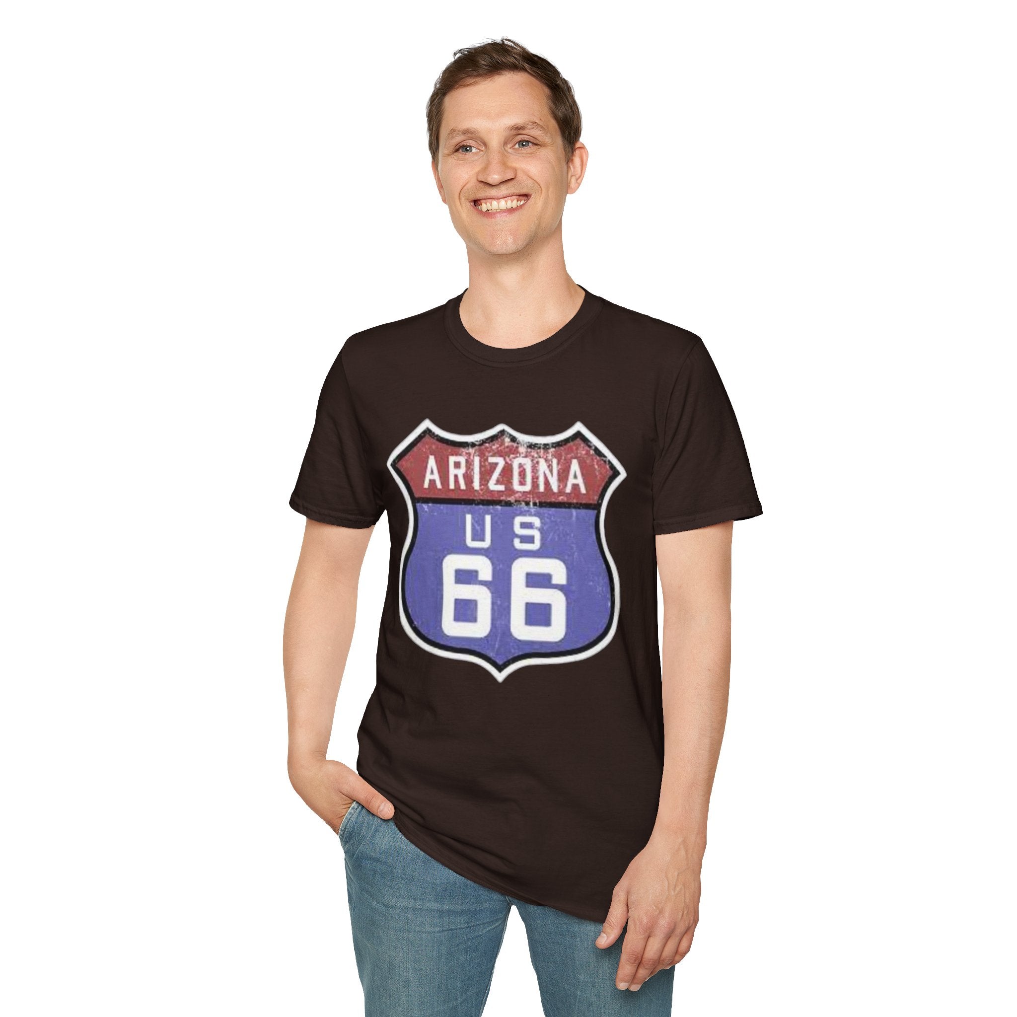 Arizona US 66 Shield T-Shirt | Route 66 Vintage Sign Tee