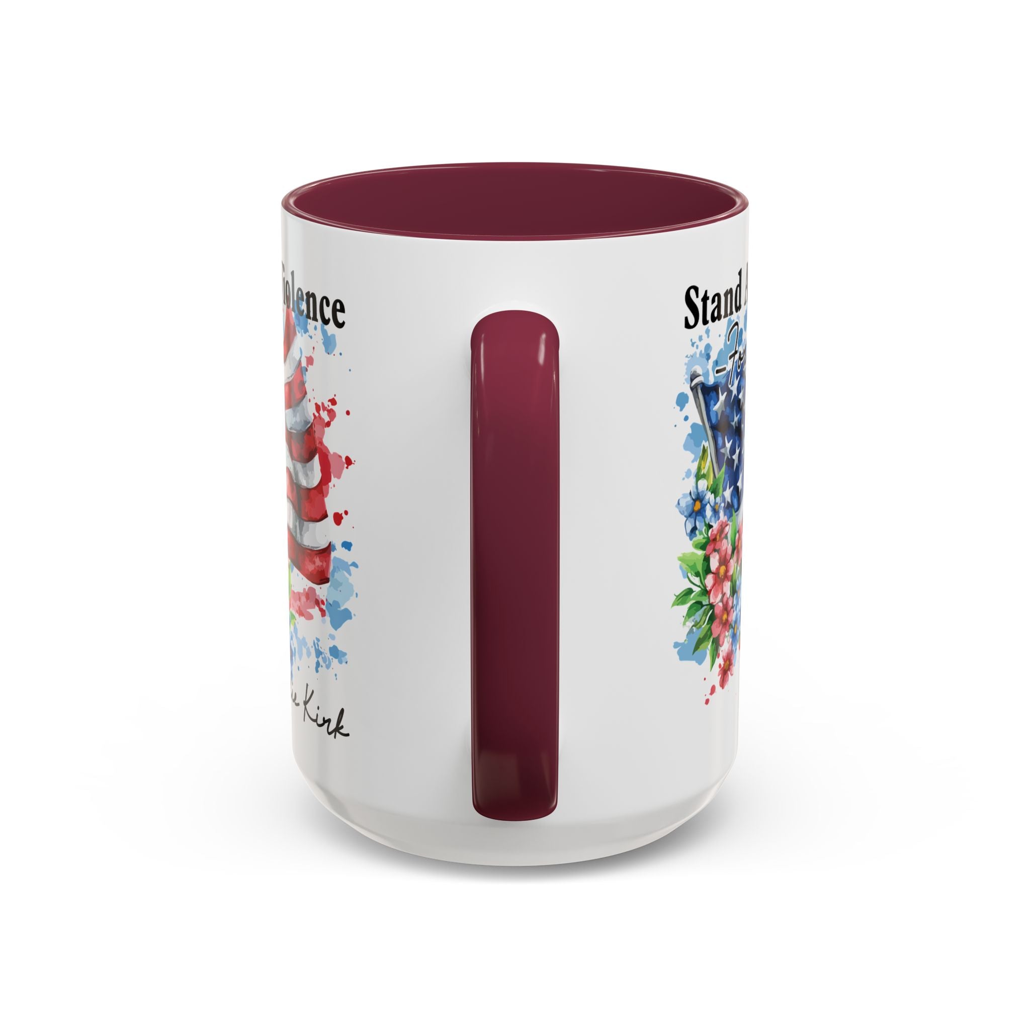 Charlie Kirk Patriotic Coffee Mugs for Inspiration, Stand Against Violence, Colorful Mugs, Gift for Activists, Tea Lovers, 4th of July