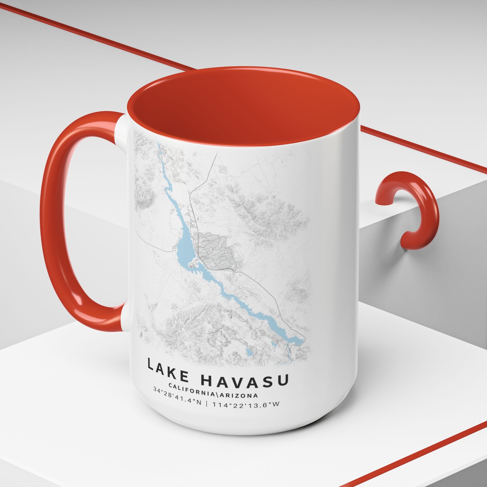 Lake Havasu map Accent Coffee Mug | 11oz 15oz