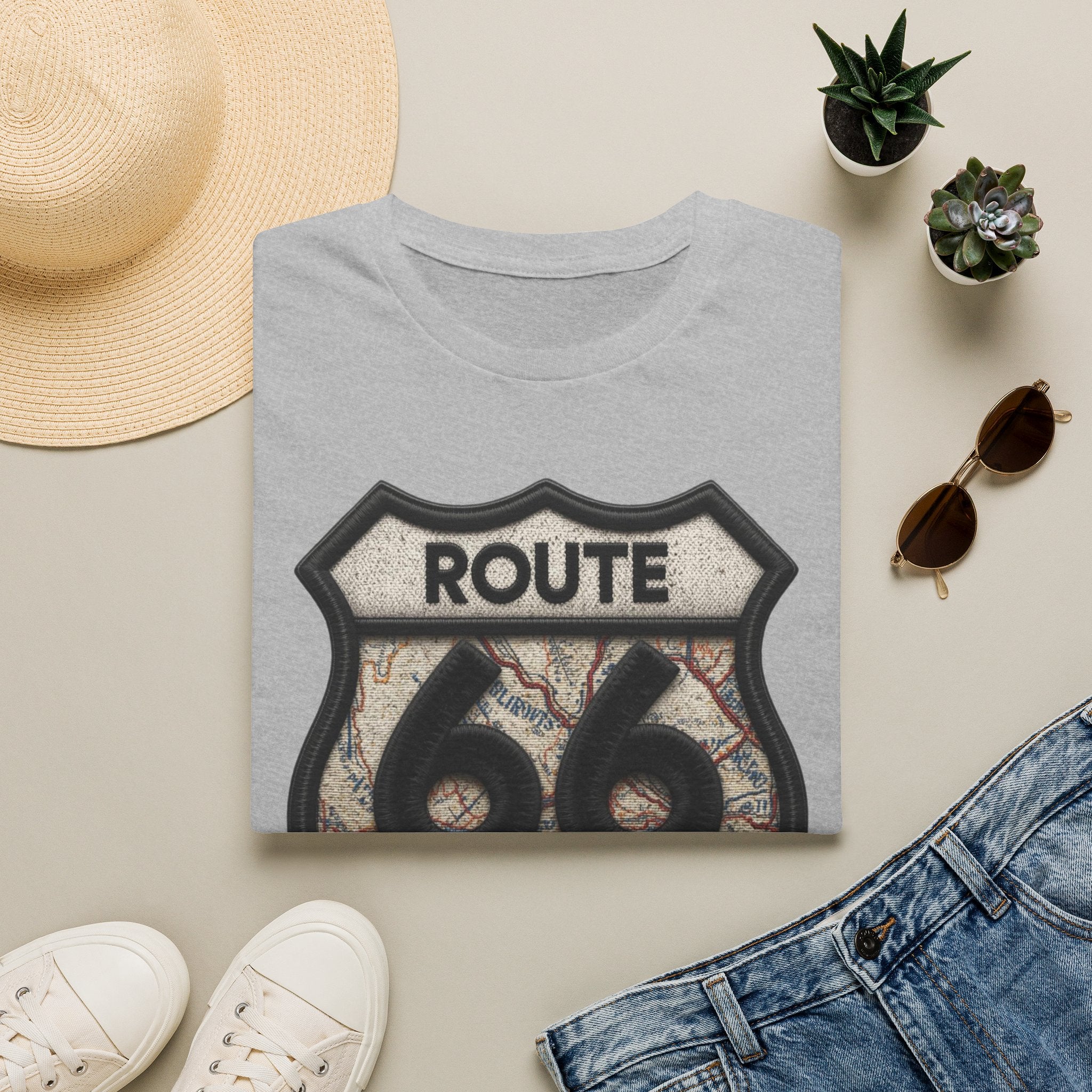 Route 66 Born to Roam T-Shirt | Vintage Highway Shield Tee