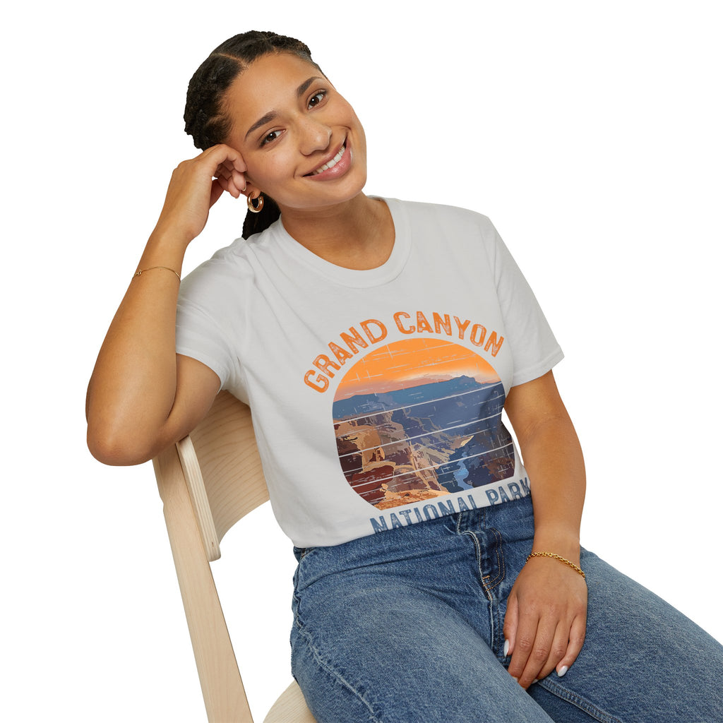 Grand Canyon National Park T-Shirt | Vintage Sunset Landscape