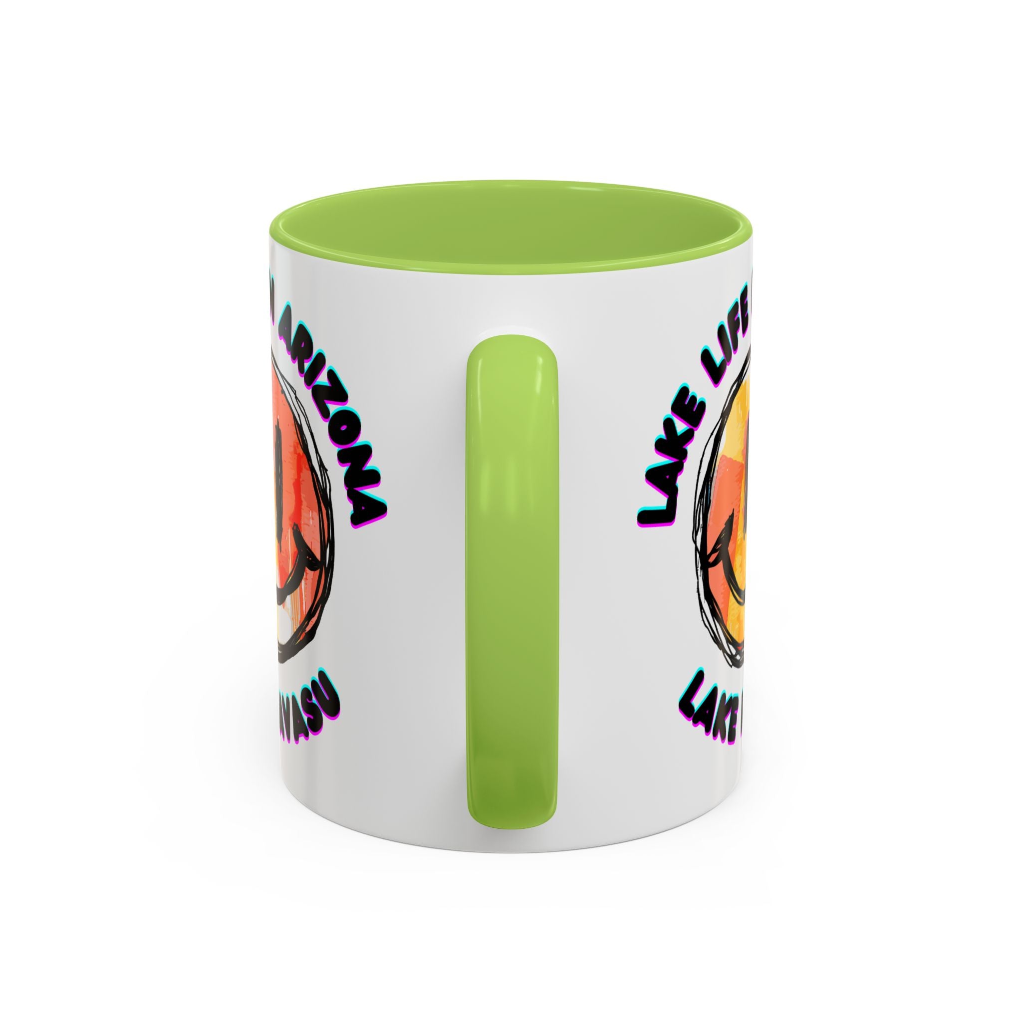Lake Life in Arizona Smiley Mug | Lake Havasu Accent Coffee Mug