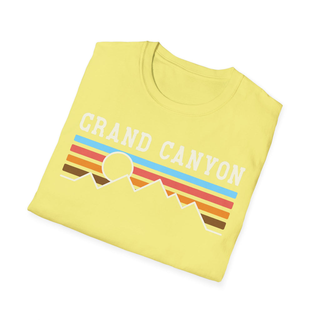 Grand Canyon Retro Sunset T-Shirt | Printed Front and Back National Park Landscape