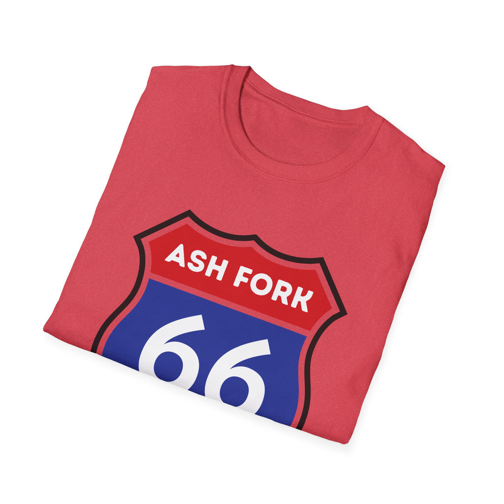 Ash Fork 66 Shield T-Shirt | Route 66 Arizona Road Sign Tee