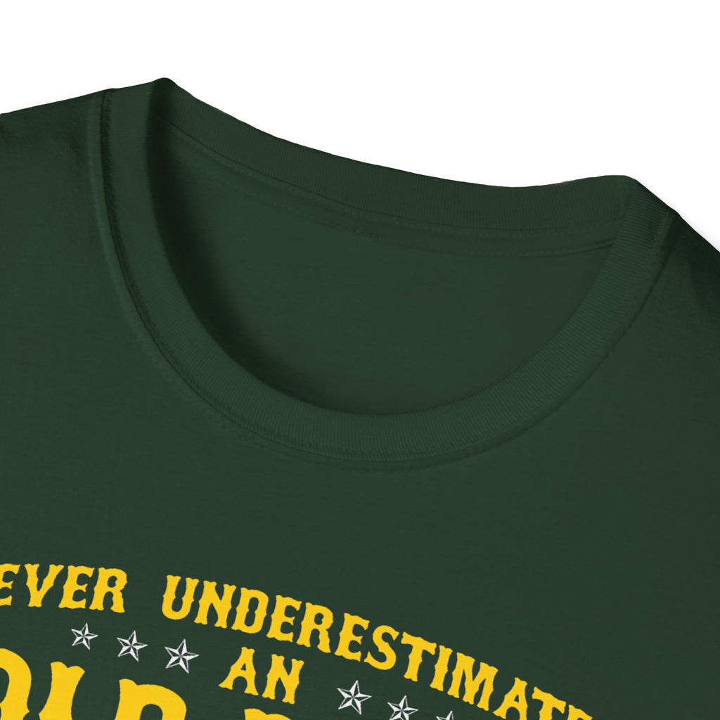Never Underestimate an Old Man Who Is Also Vietnam Veteran T-Shirt | Military Tribute