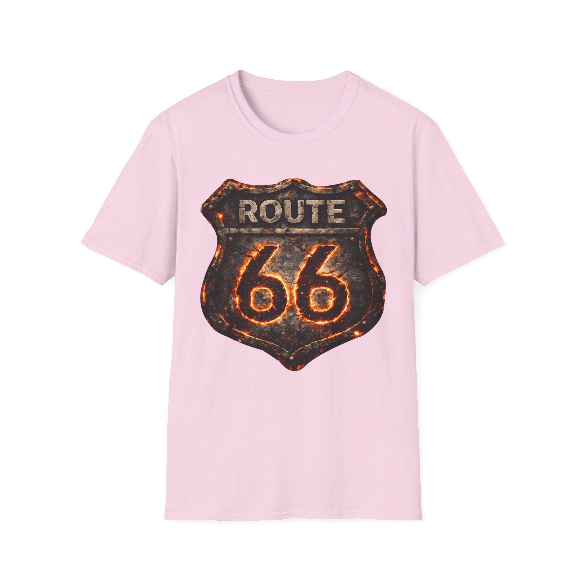 Vintage Route 66 Shield T-Shirt | Retro Road Trip Sign