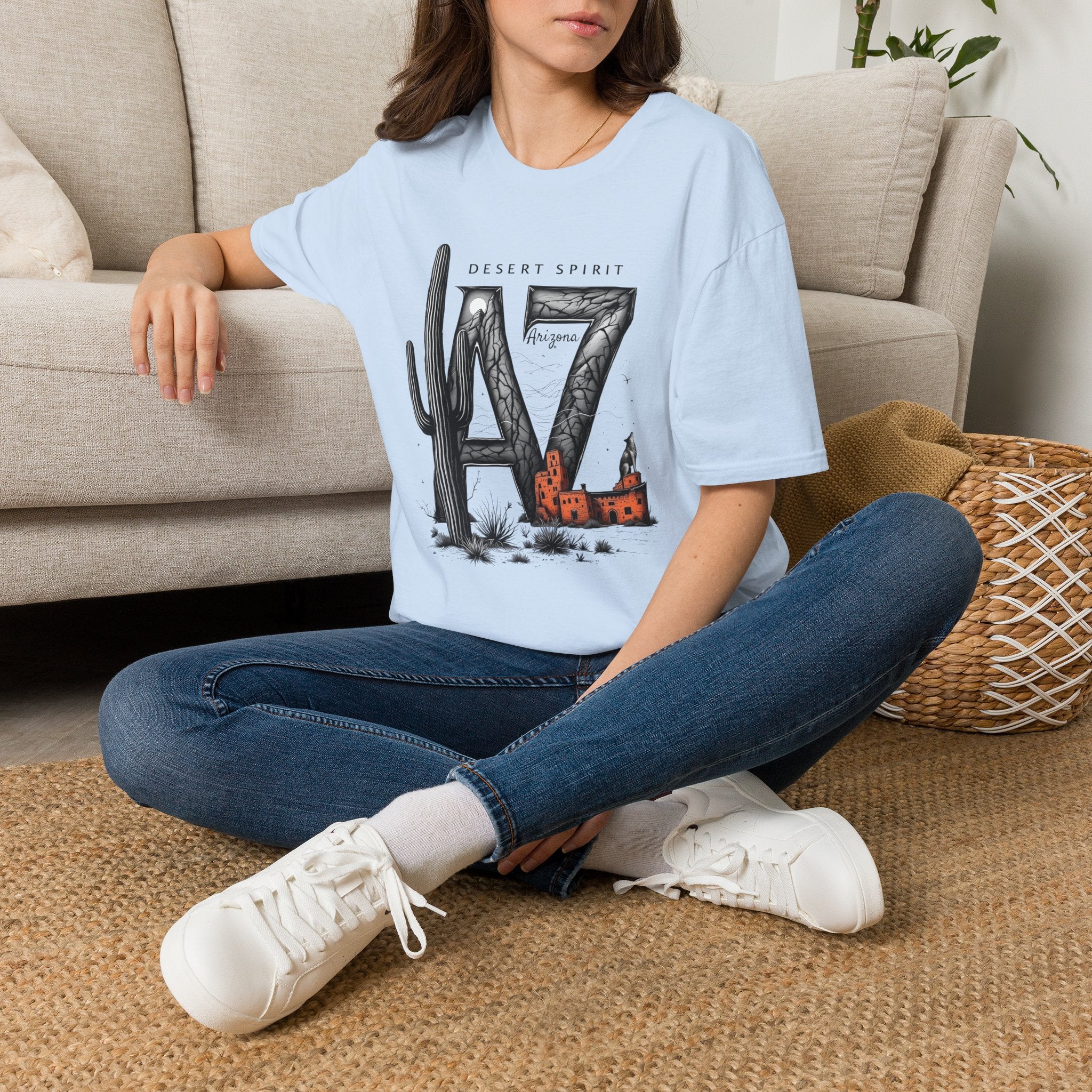 Arizona Desert Spirit T-Shirt | AZ Cactus Southwest Illustration