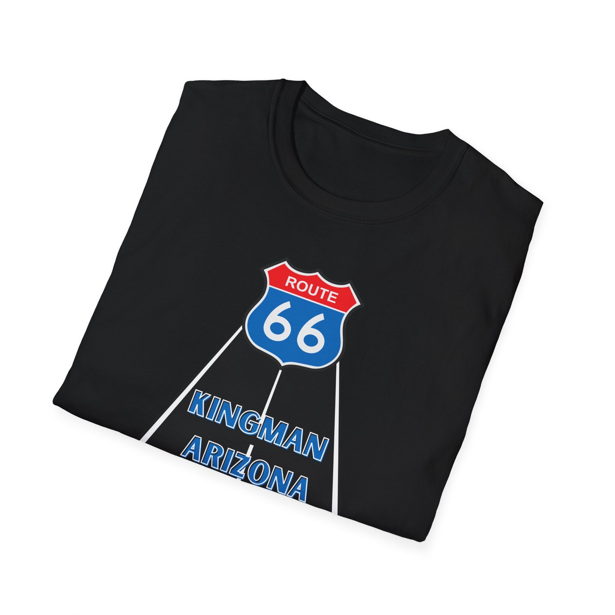 Route 66 Kingman Arizona Men's Woman's Softstyle T-Shirt