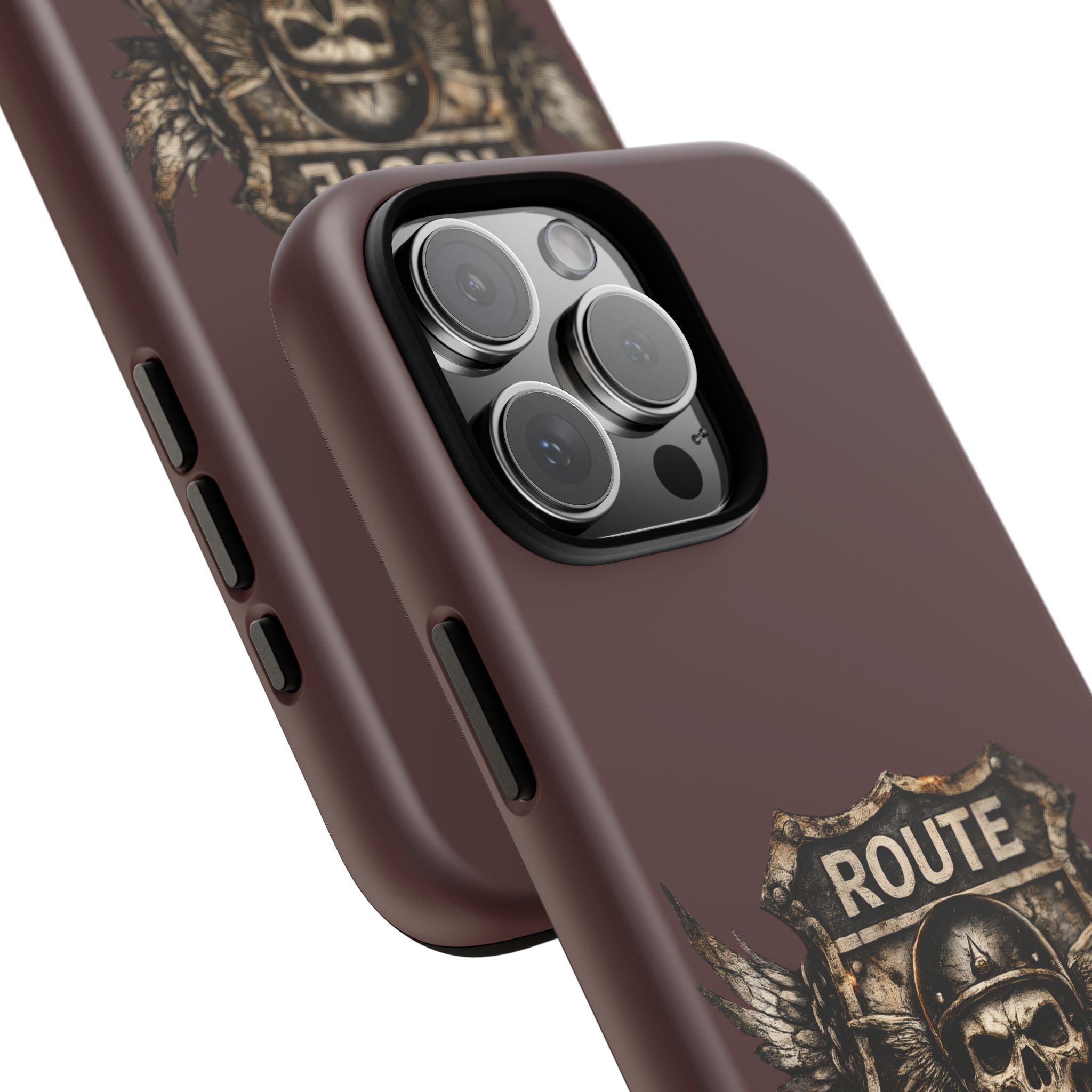 Route 66 Skull Helmet phone case | Motorcycle emblem, Ride the Legend