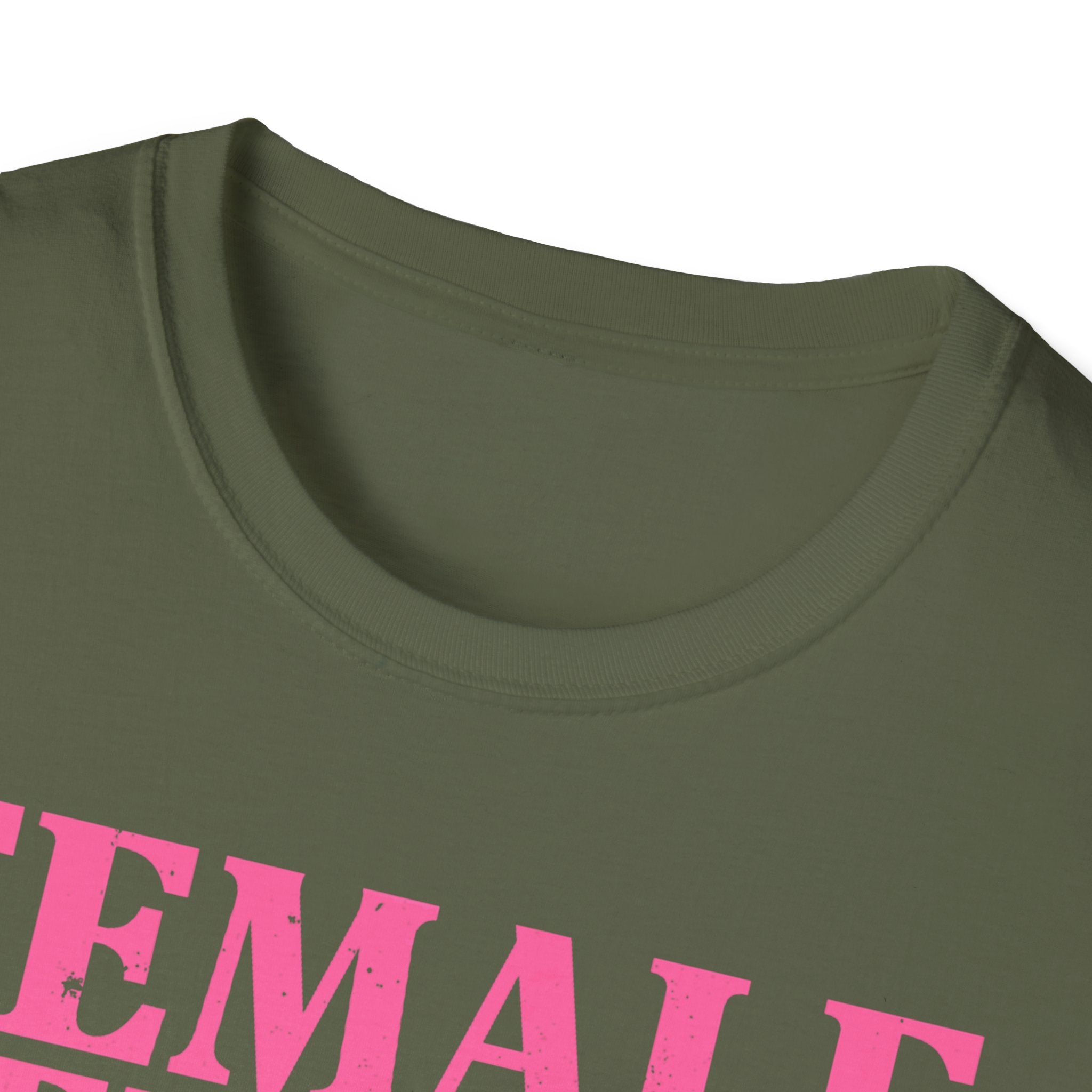 Female Veteran with Three Sides T-Shirt | American Flag, Pink Helmet, Military Pride