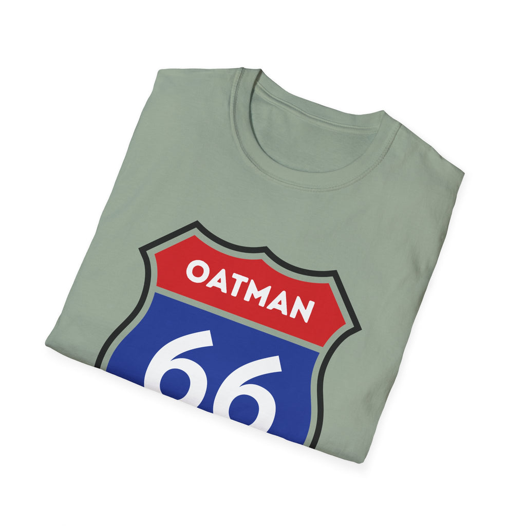 Oatman 66 Shield T-Shirt | Route 66 Roadtrip Sign Tee