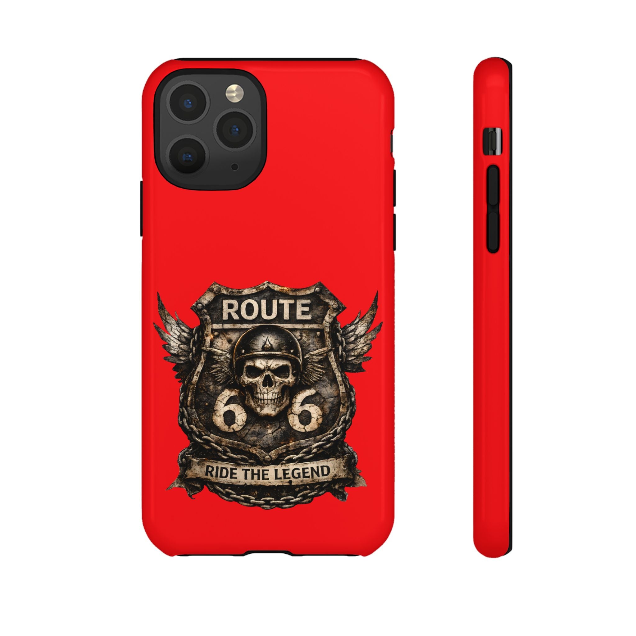 Route 66 Skull Helmet phone case | Motorcycle emblem, Ride the Legend