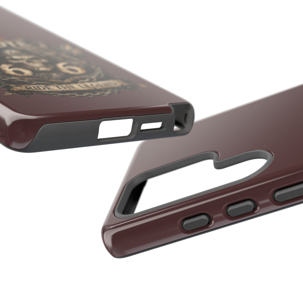 Route 66 Skull Helmet phone case | Motorcycle emblem, Ride the Legend