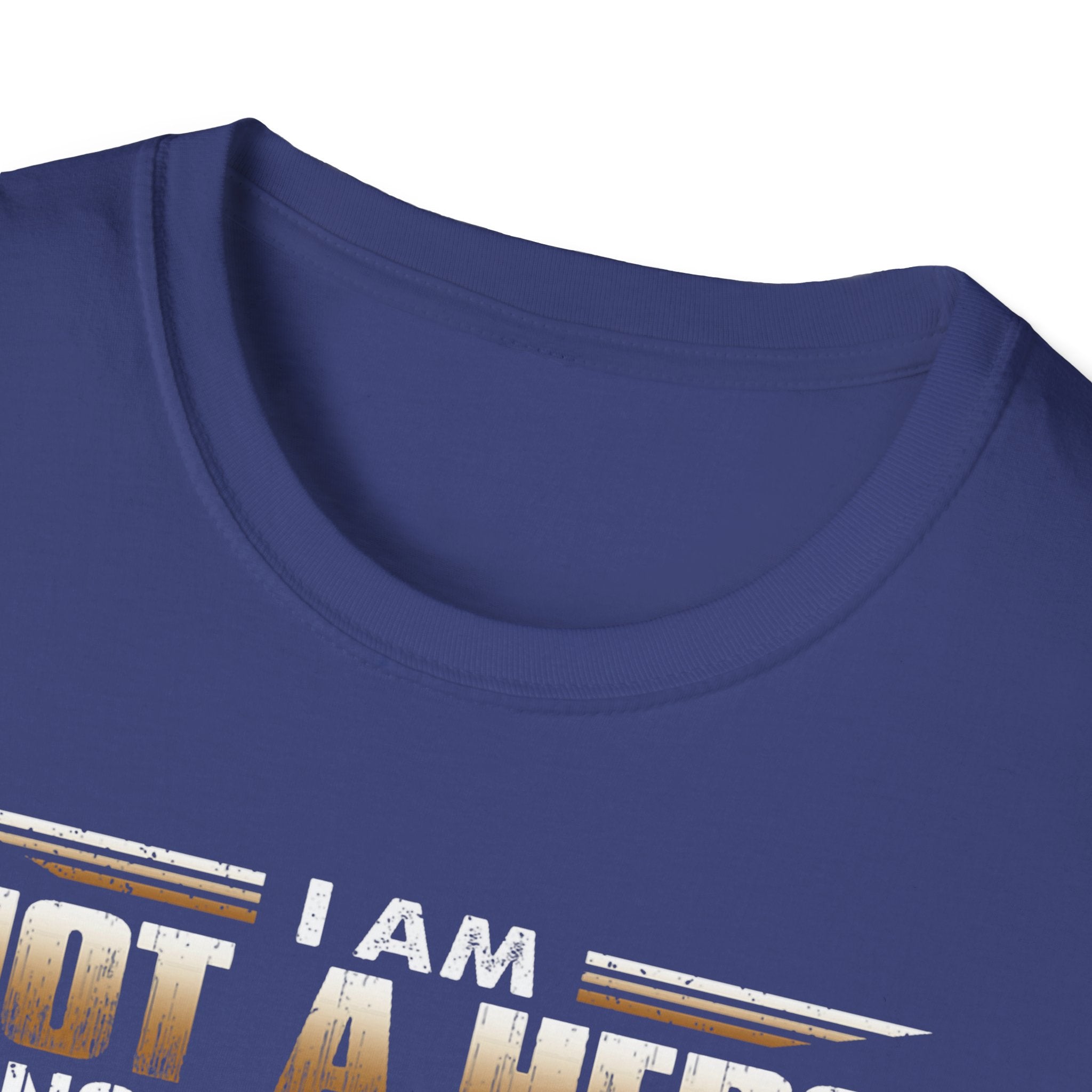 I Am Not a Hero I Am a U.S. Veteran T-Shirt | American Flag Soldier Tee