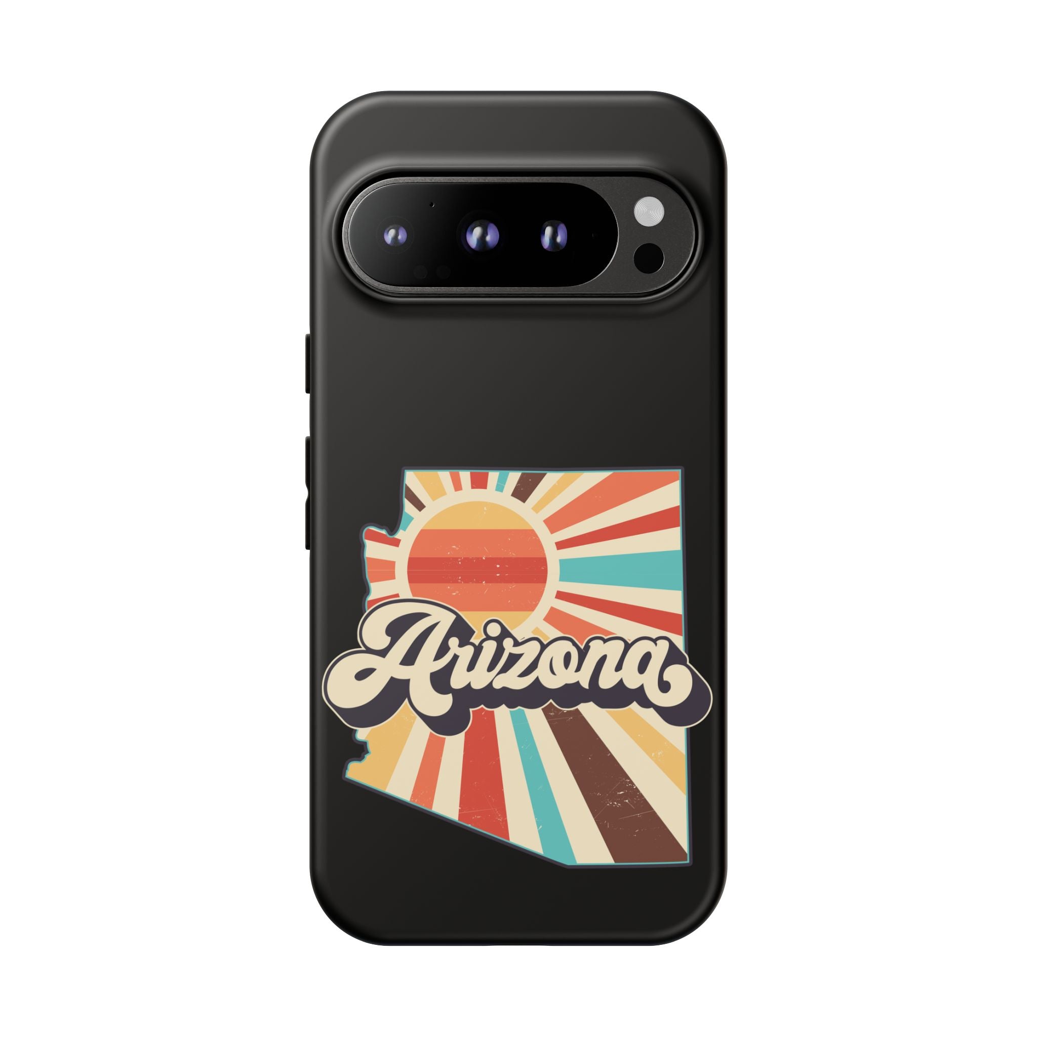 Arizona State Outline Retro Sunset Phone Case | AZ Tough Case